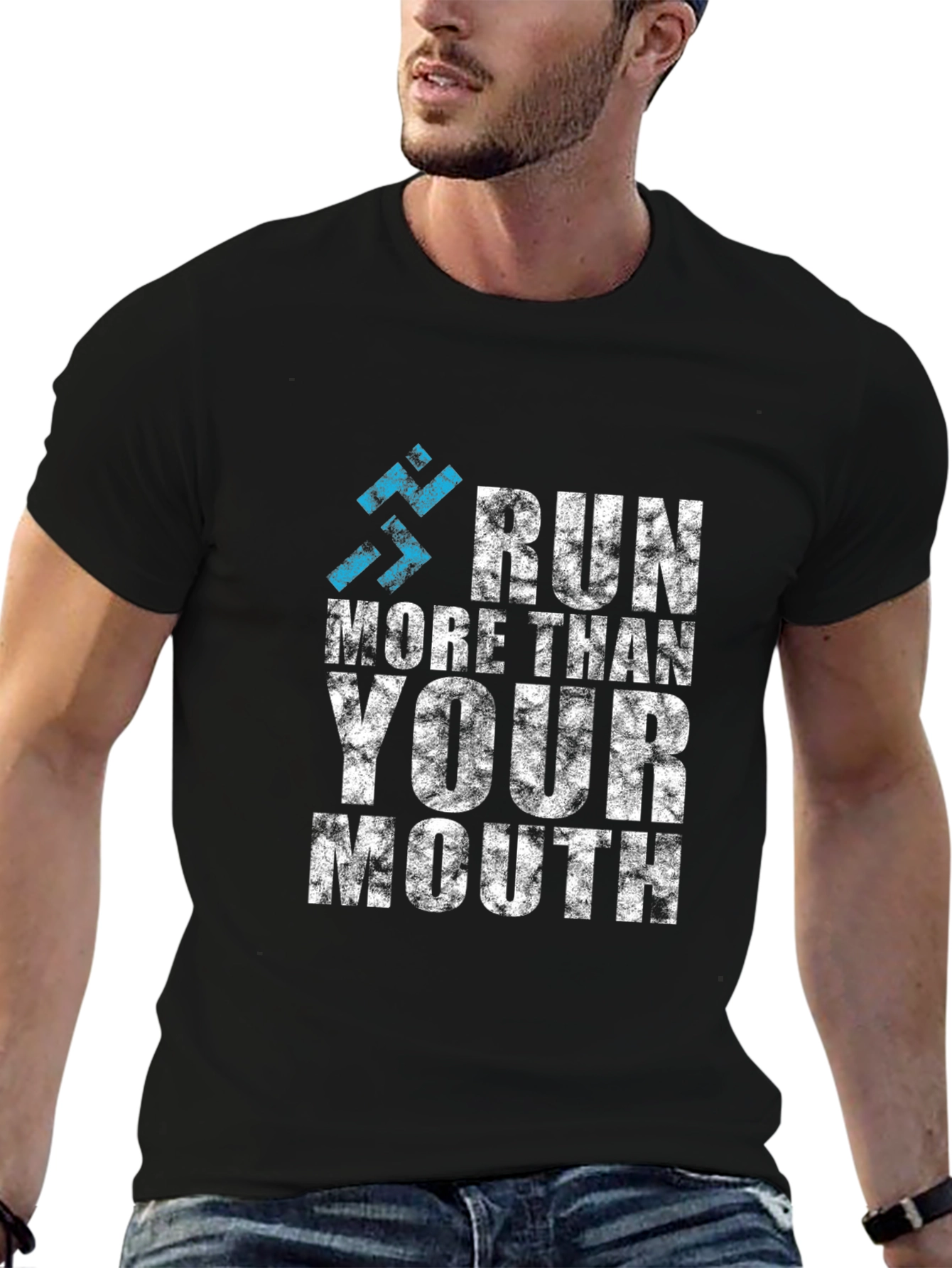 Run More Than Your Mouth Graphic Tee