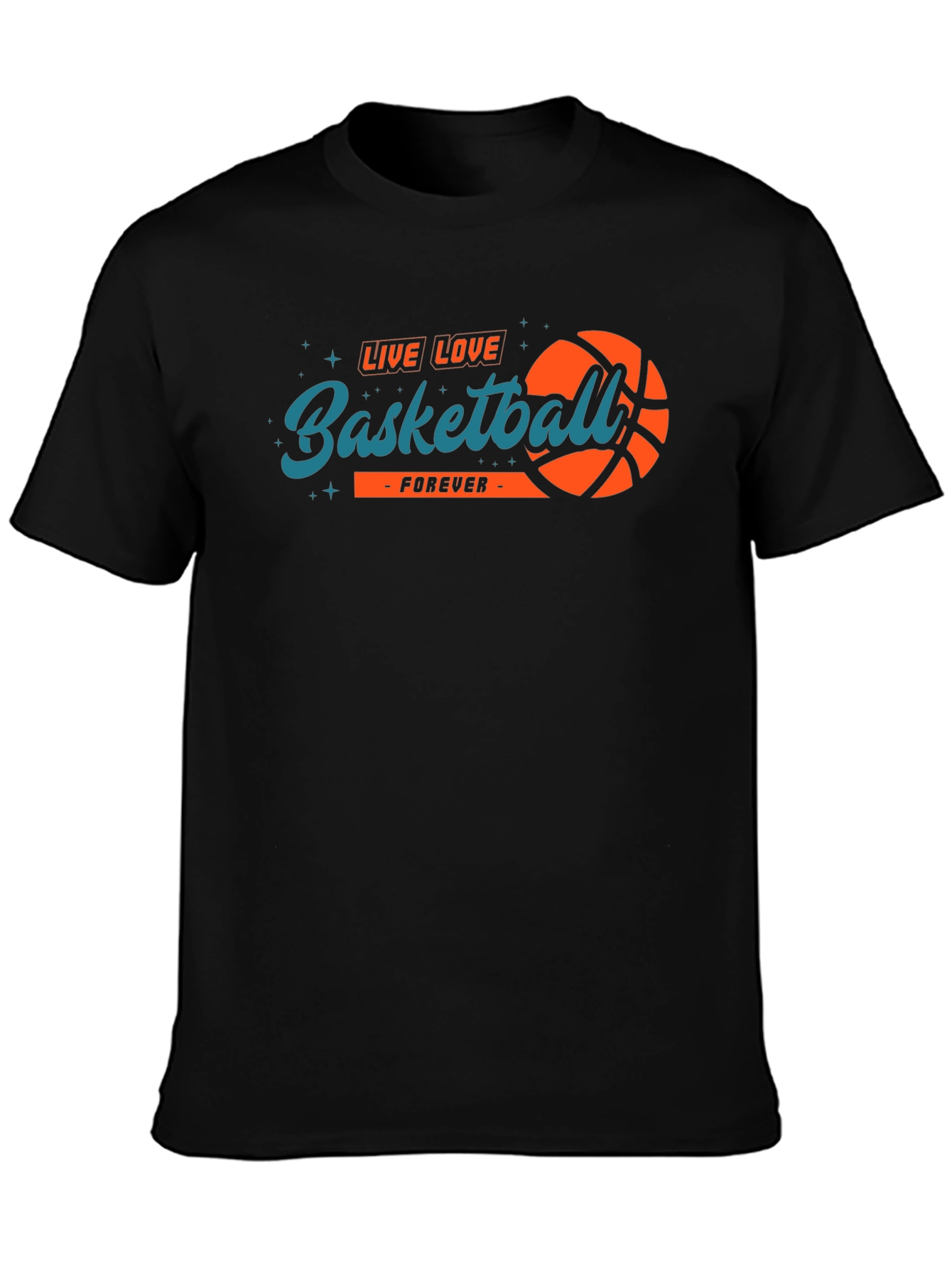 Live Love Basketball Forever Black Tee