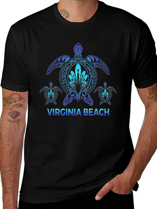 Virginia Beach Turtle T-Shirt Black