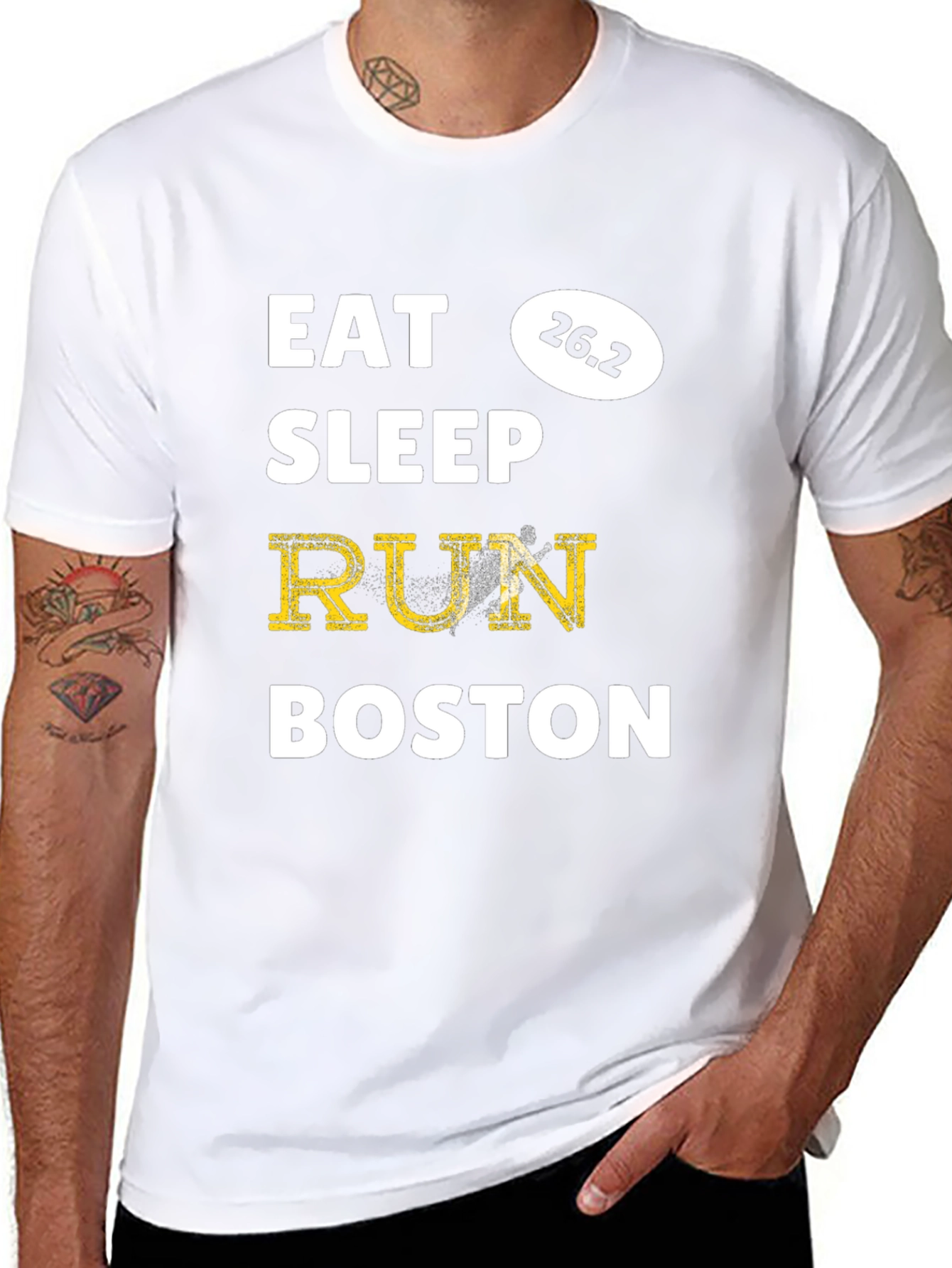 Eat Sleep Run Boston Marathon 26.2 T-Shirt