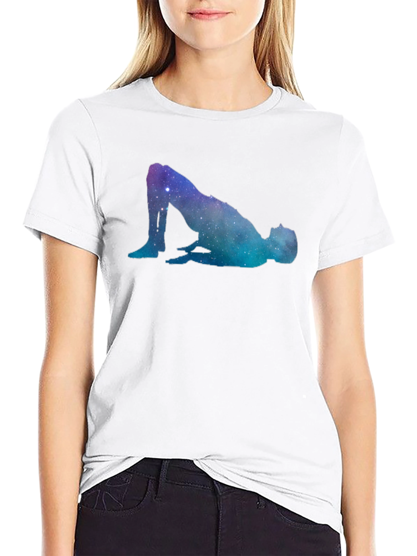 Galaxy Pose Graphic T-Shirt