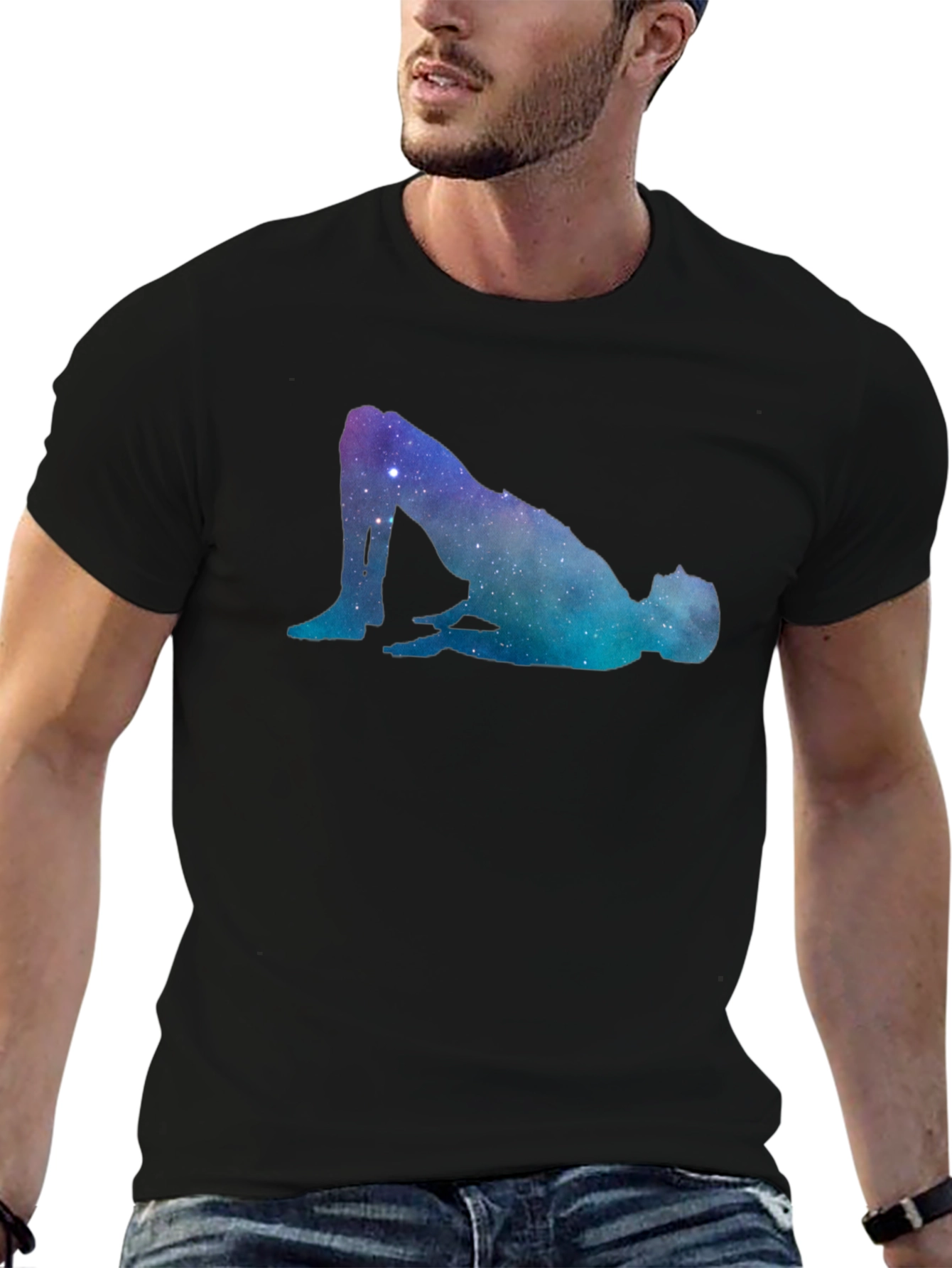 Galaxy Pose Graphic T-Shirt