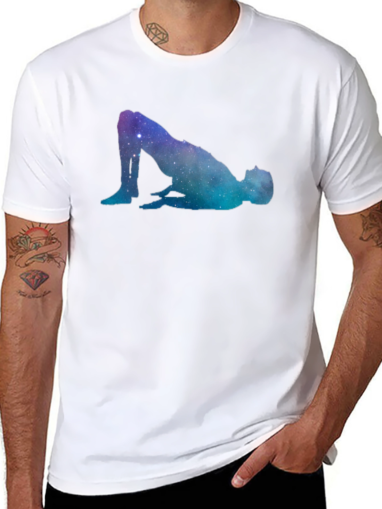 Galaxy Pose Graphic T-Shirt
