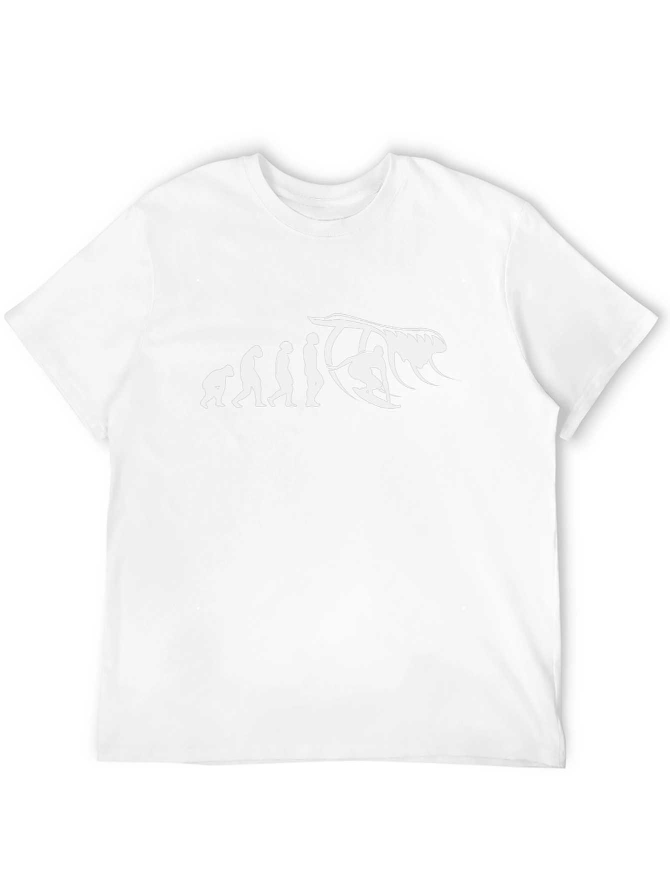 Surfer Evolution T-Shirt - Black Cotton Tee