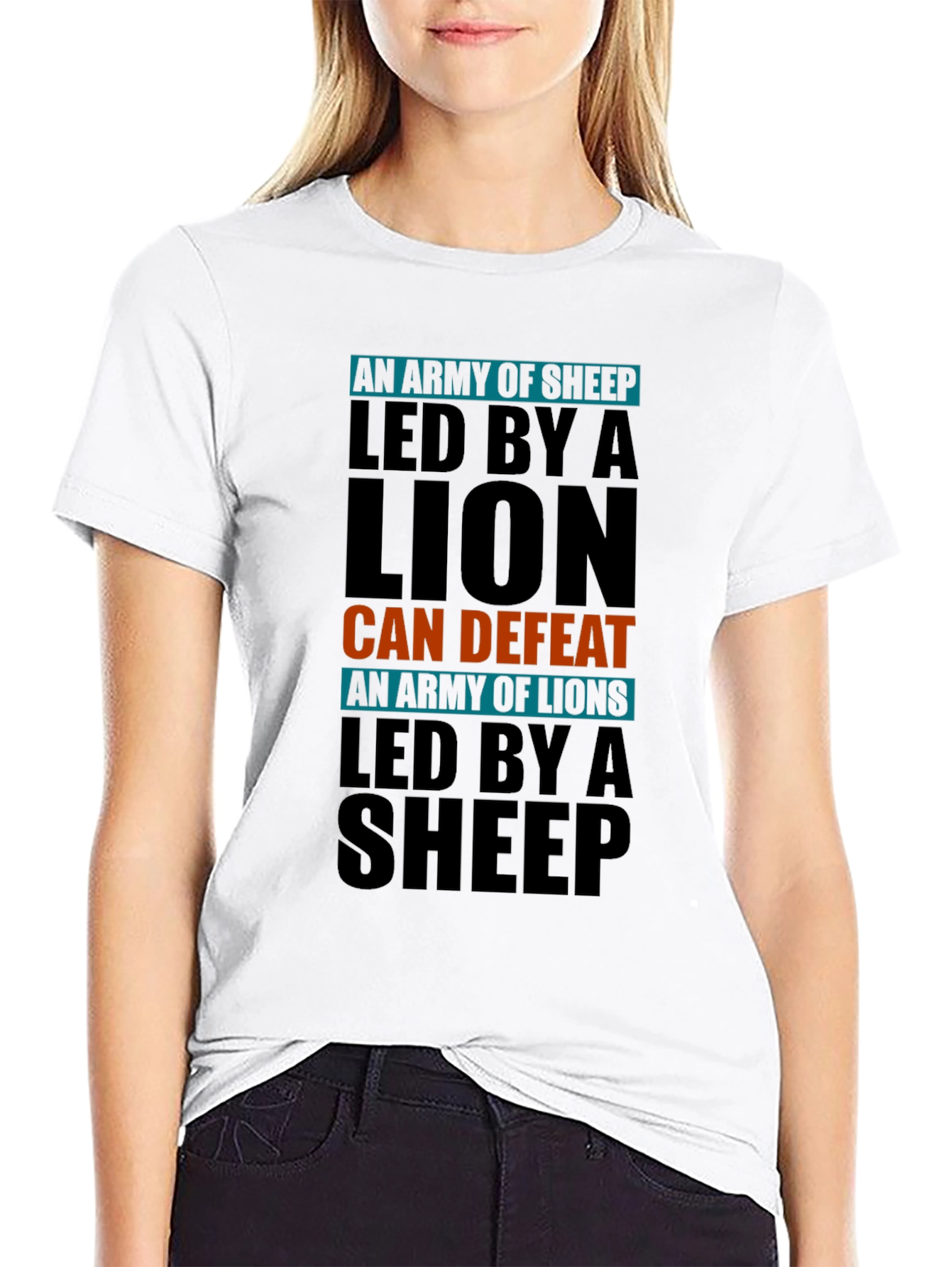 Lion Led Army T-Shirt - Motivational Design