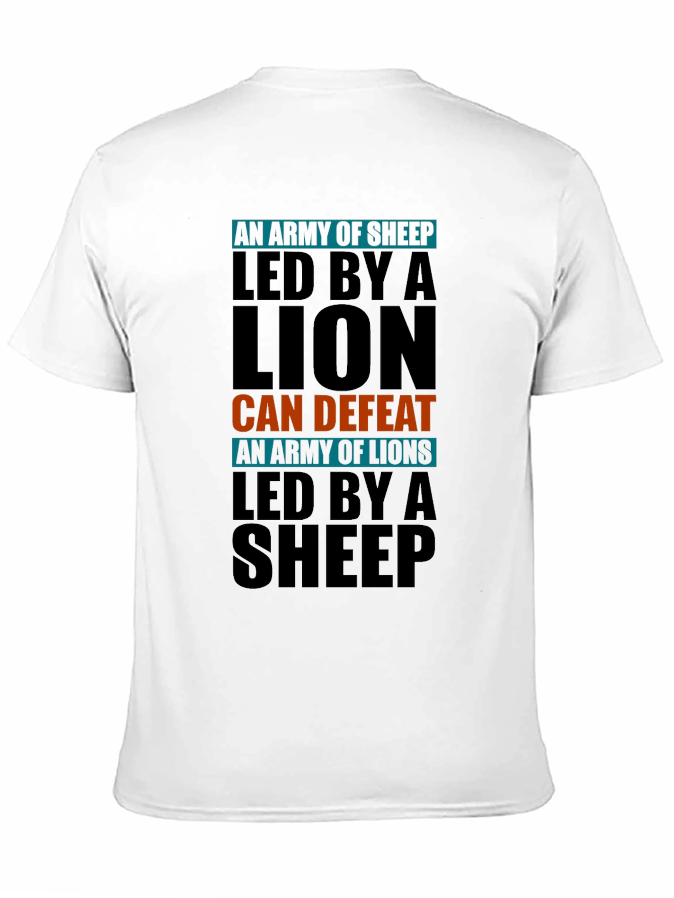 Lion Led Army T-Shirt - Motivational Design