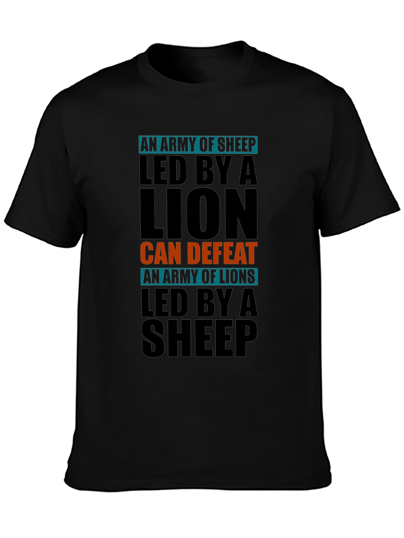 Lion Led Army T-Shirt - Motivational Design