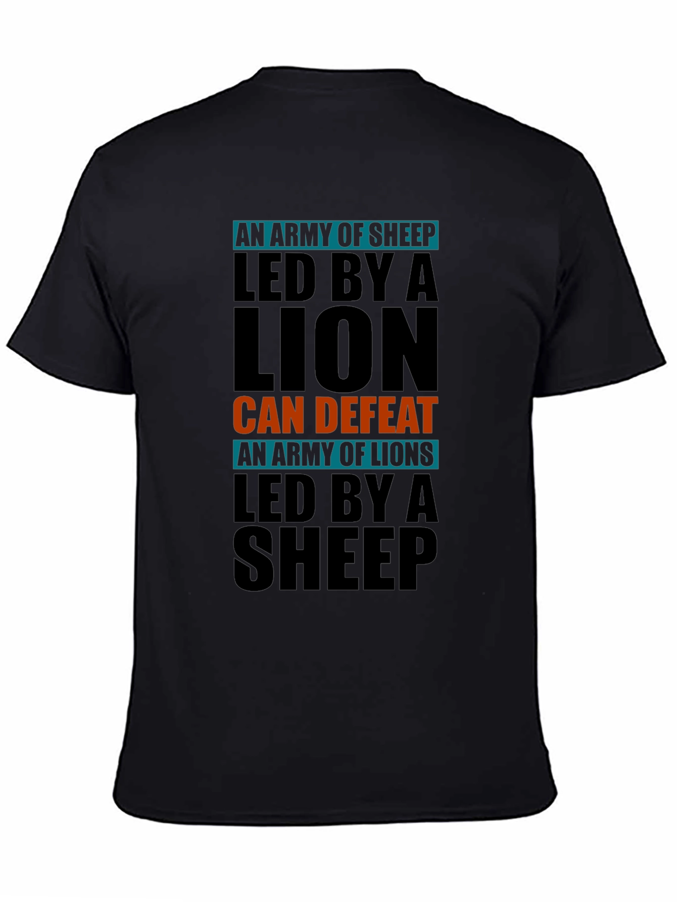 Lion Led Army T-Shirt - Motivational Design