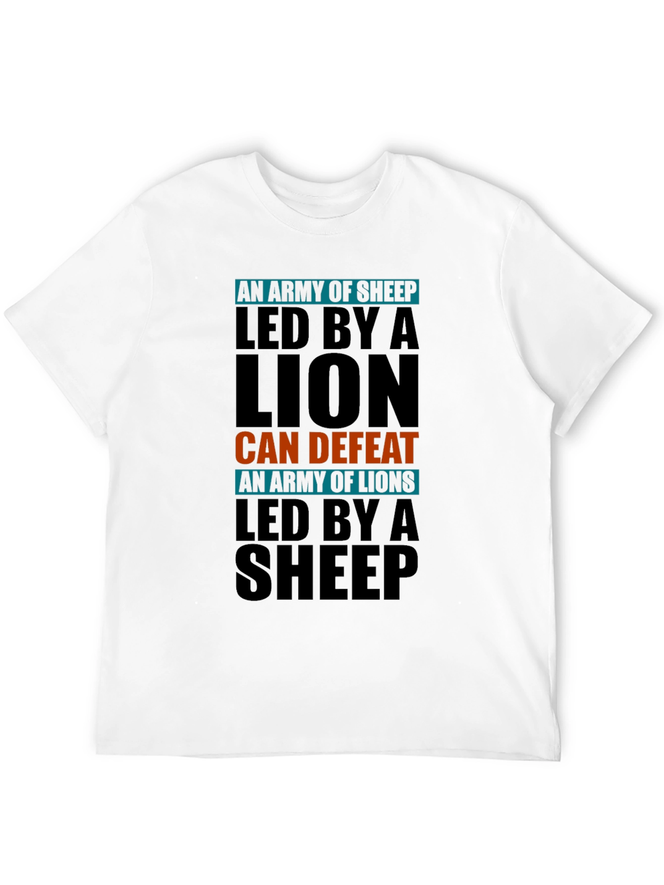 Lion Led Army T-Shirt - Motivational Design