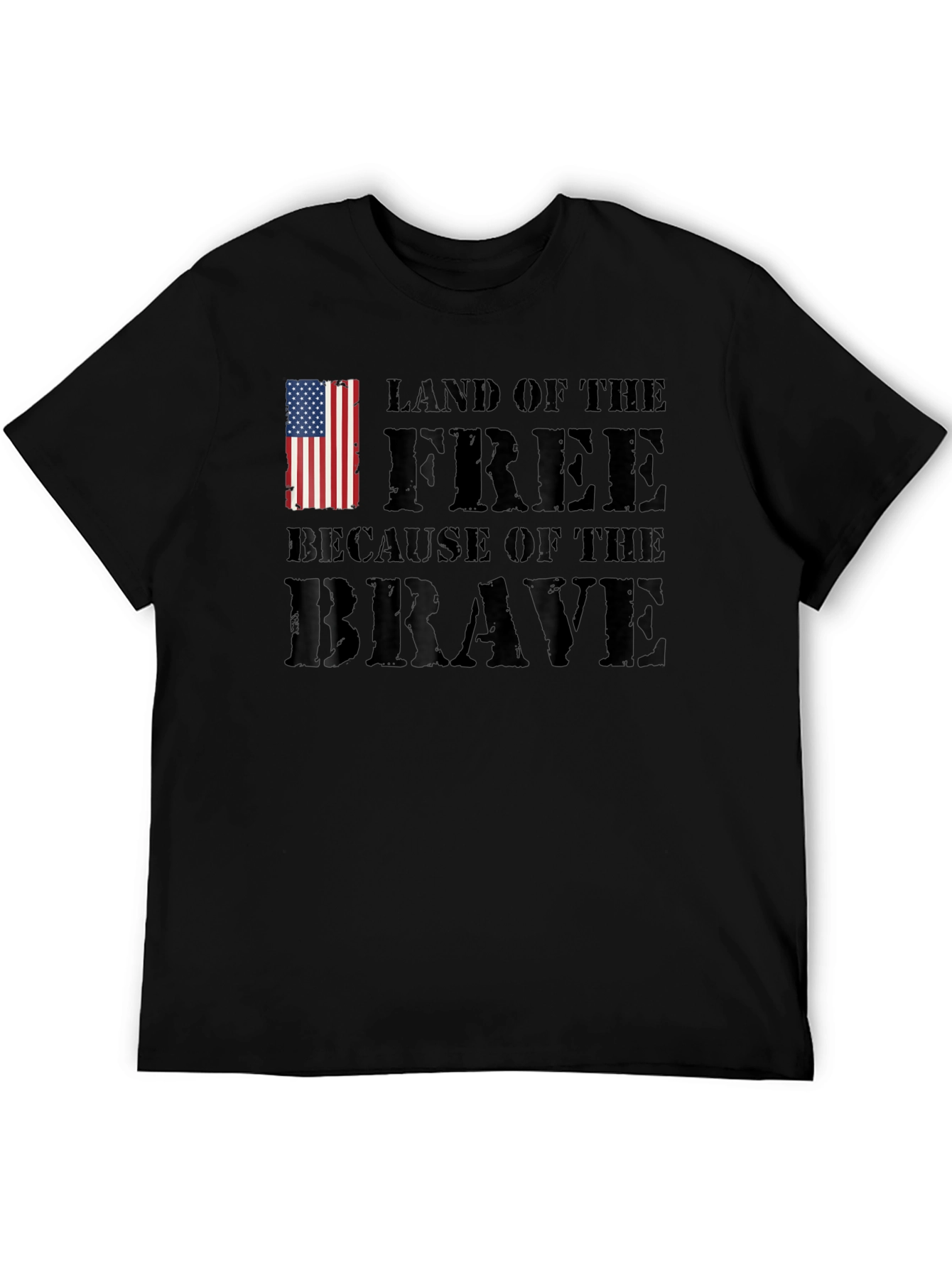 Land of the Free Patriotic Graphic T-Shirt