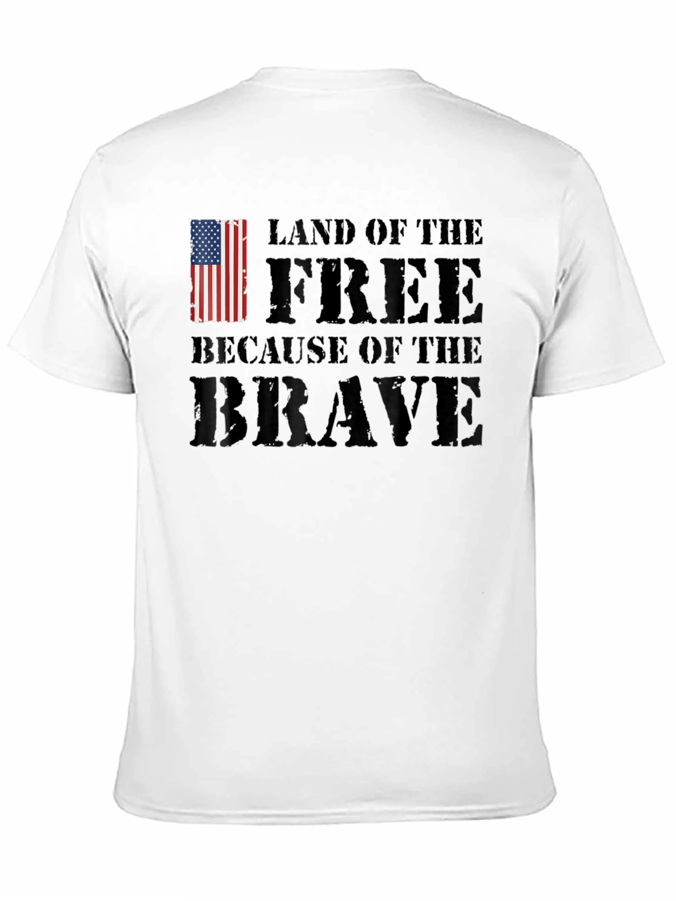 Land of the Free Patriotic Graphic T-Shirt
