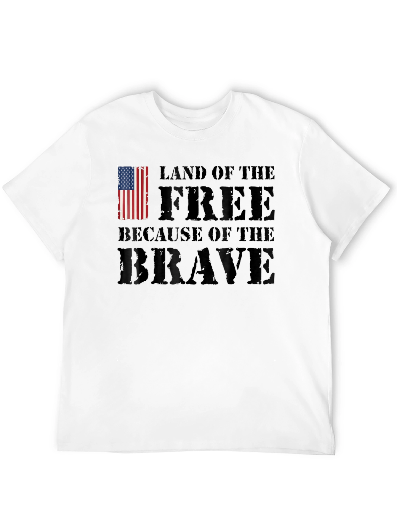 Land of the Free Patriotic Graphic T-Shirt