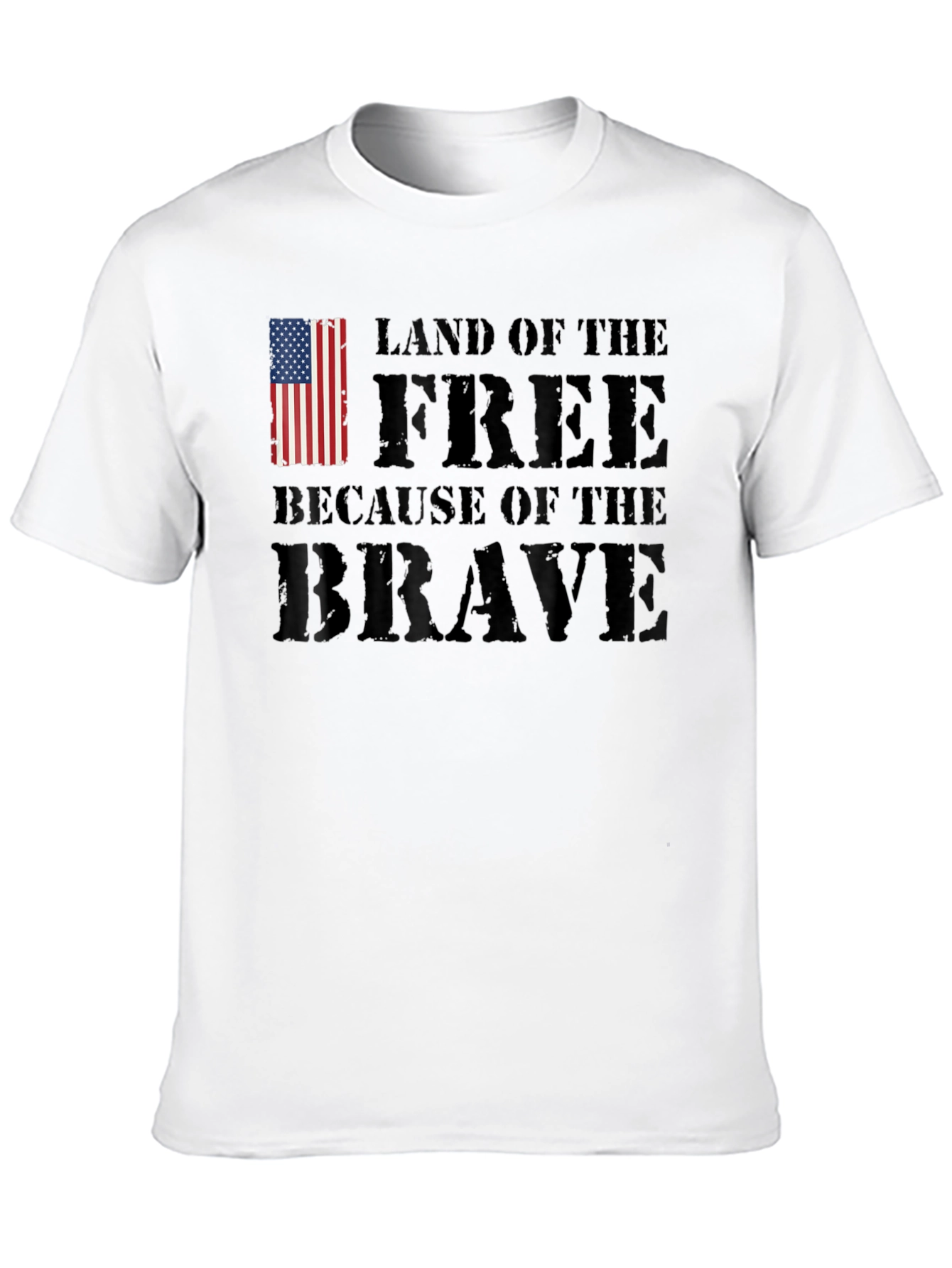 Land of the Free Patriotic Graphic T-Shirt