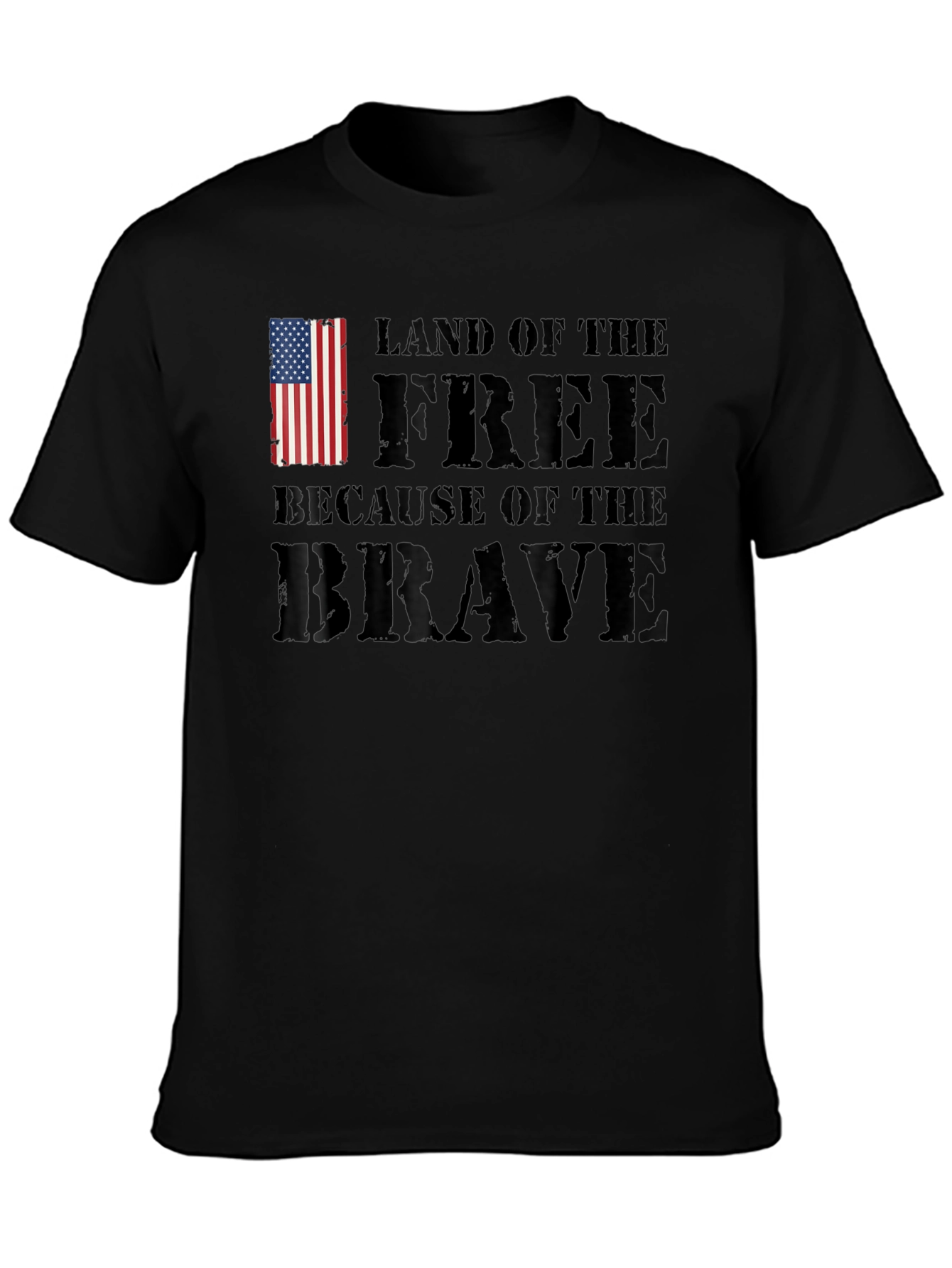 Land of the Free Patriotic Graphic T-Shirt