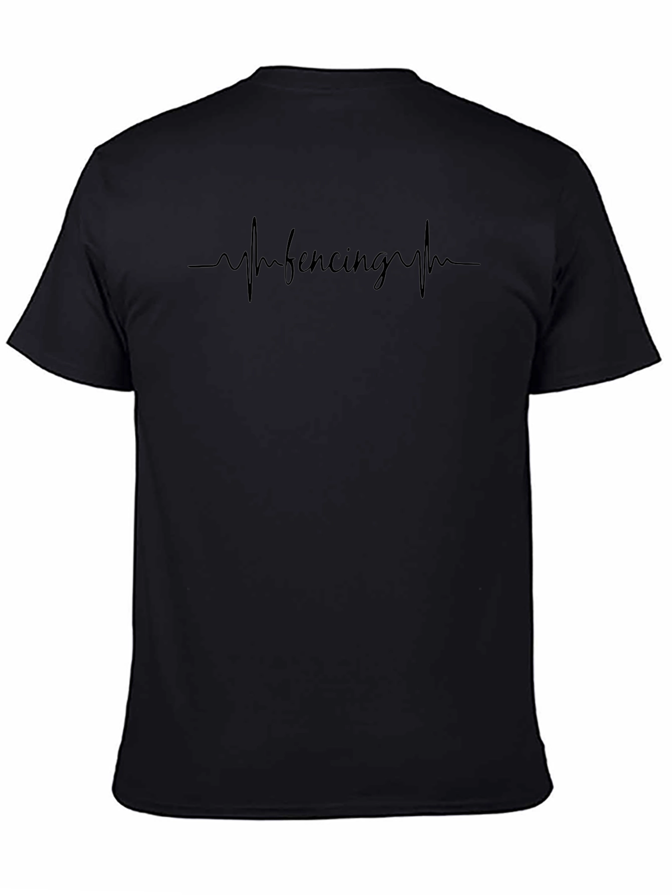 Fencing Heartbeat Graphic T-Shirt