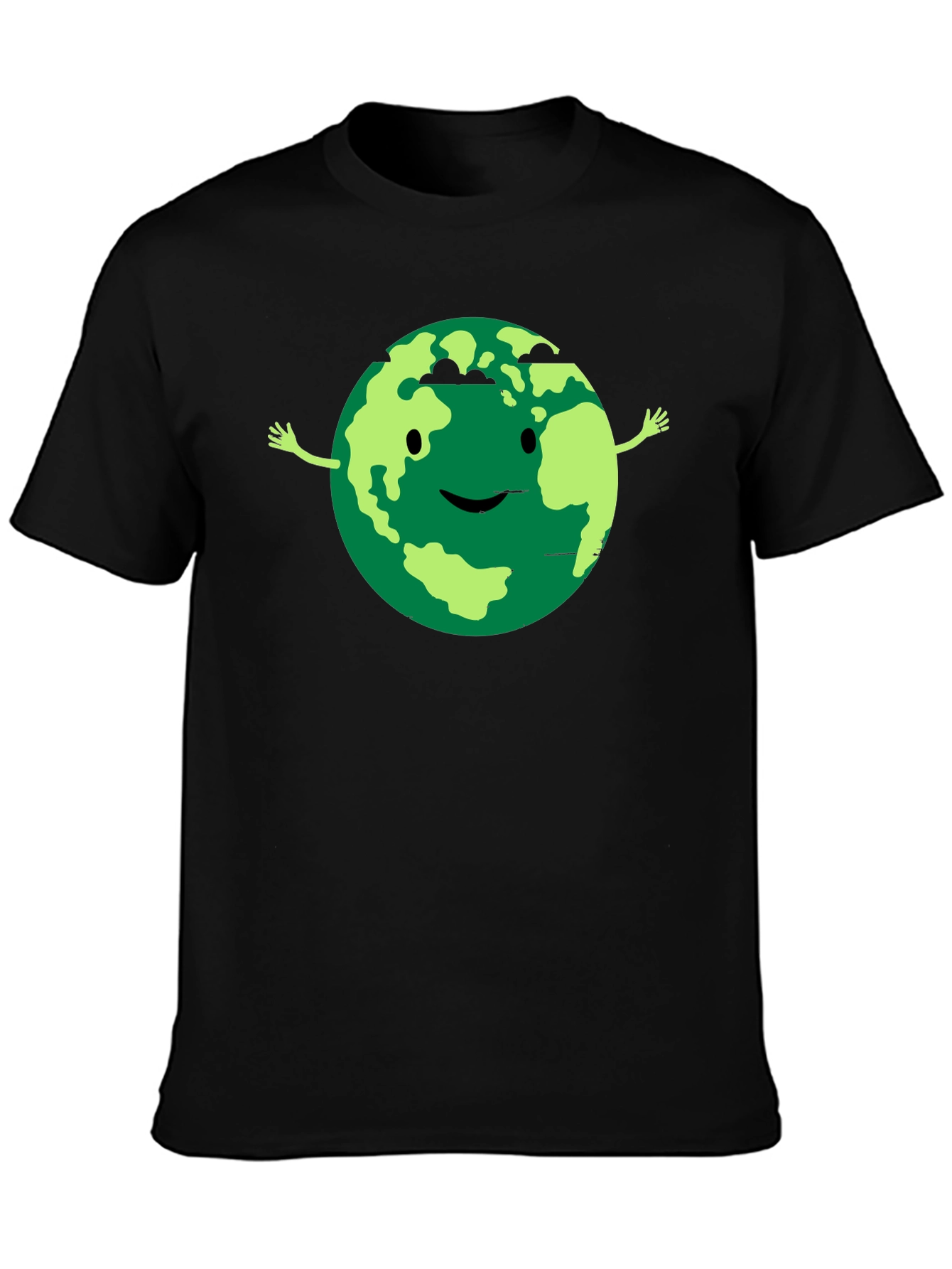 Earth Smiling Graphic T-Shirt