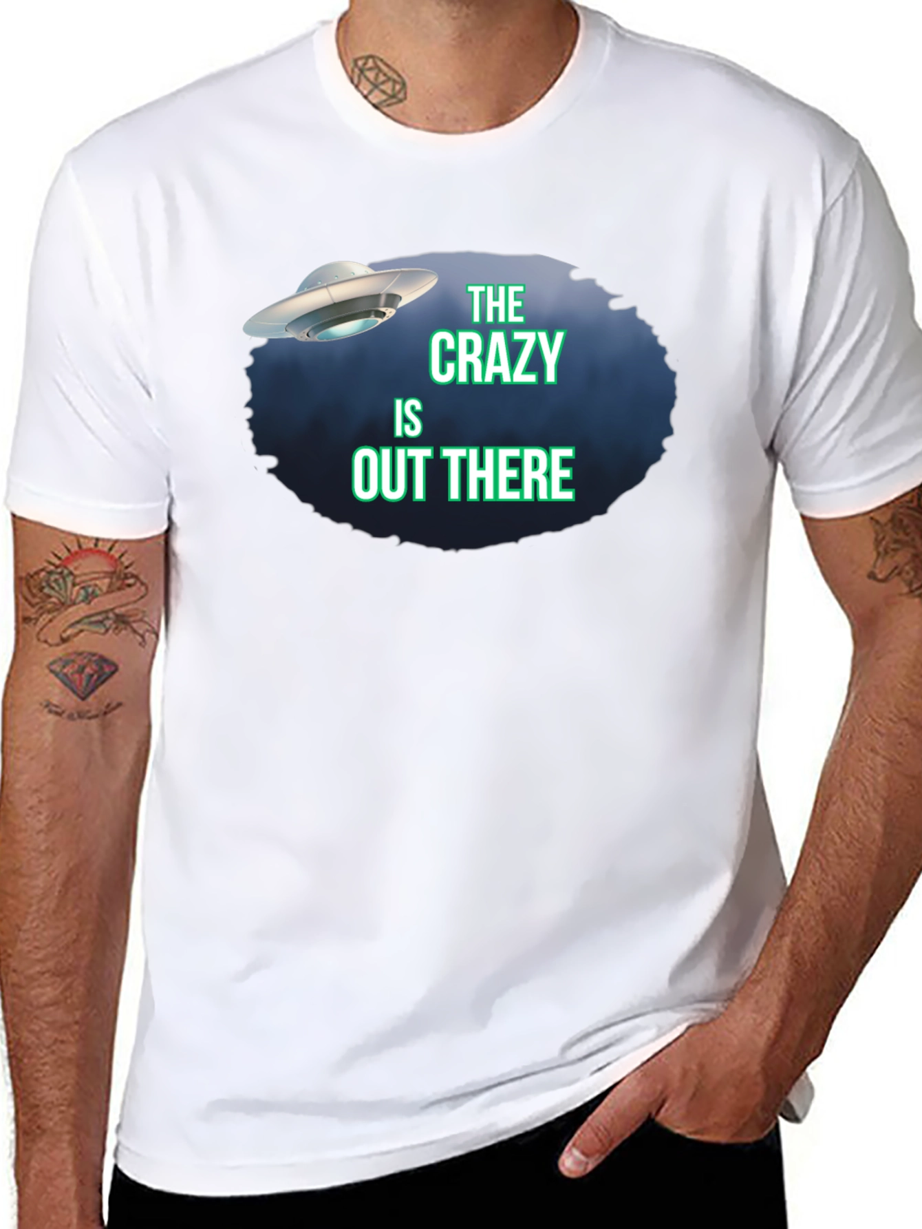 The Crazy Is Out There UFO Graphic Tee