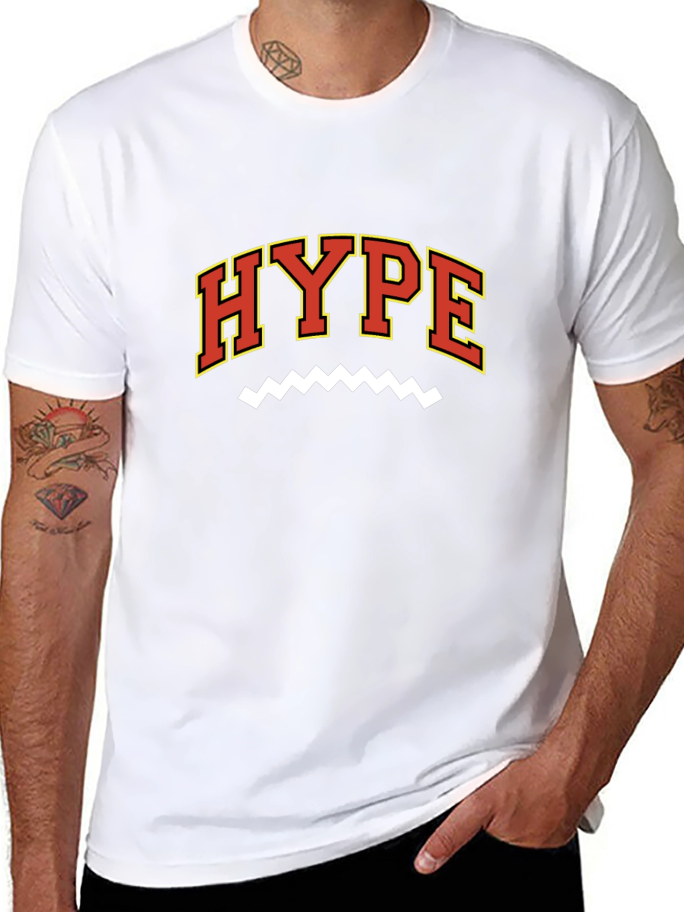 Hype Graphic Print Mens Black T-Shirt