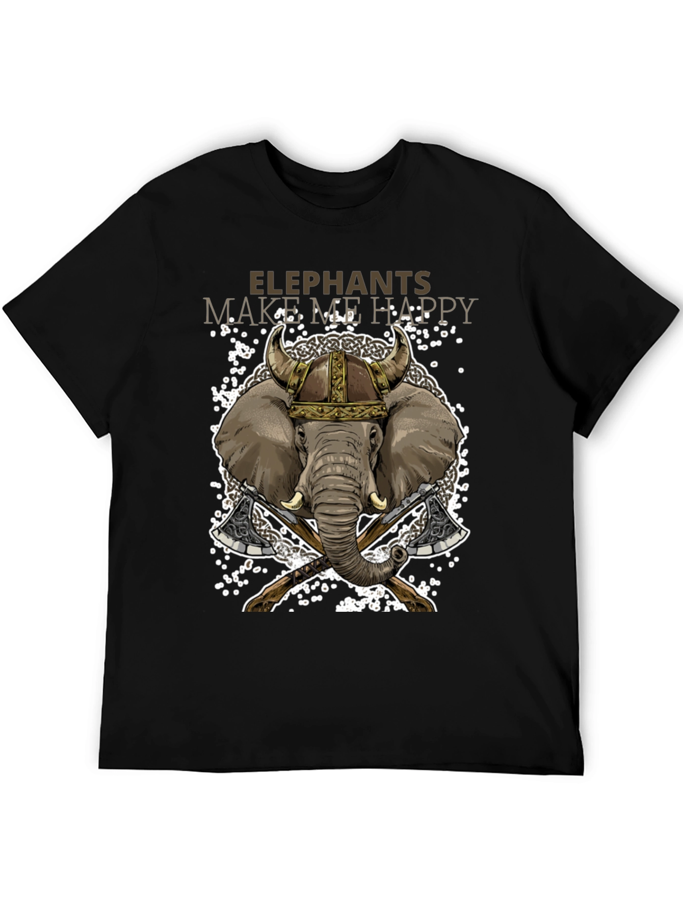 Elephant Viking T-Shirt: Make Me Happy
