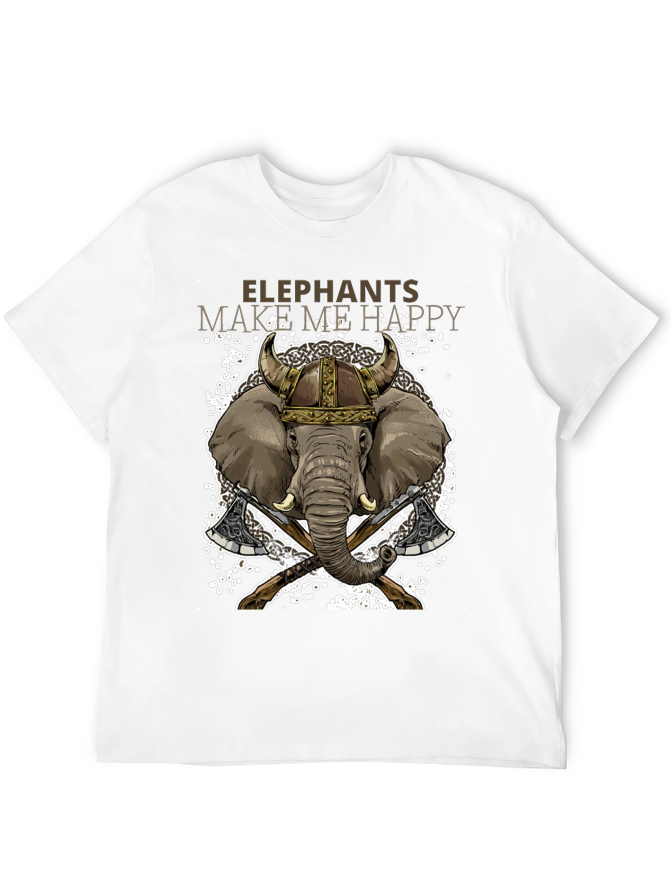 Elephant Viking T-Shirt: Make Me Happy