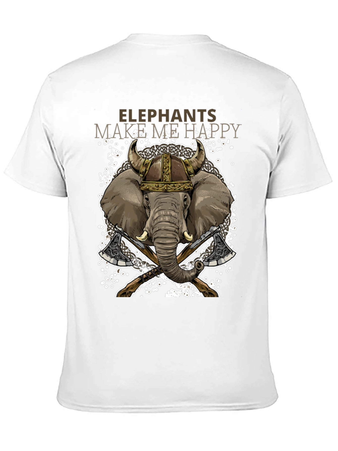 Elephant Viking T-Shirt: Make Me Happy