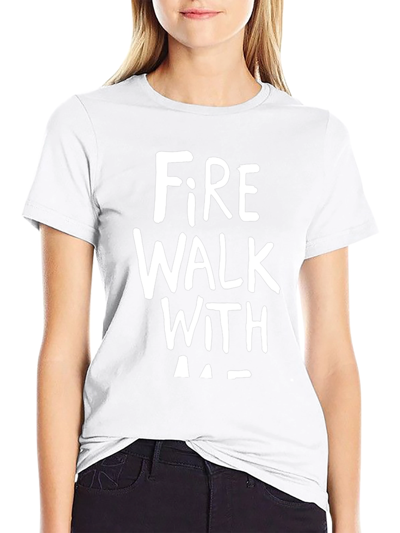 Fire Walk With Me Graphic Tee - Black