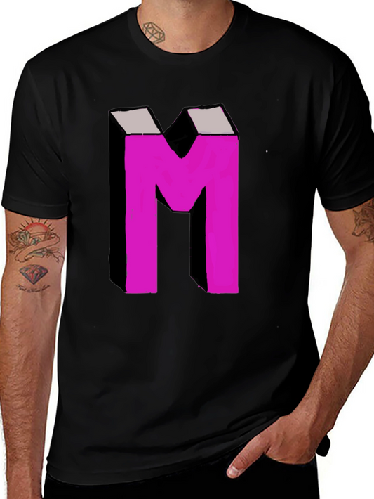 Bold M Graphic Tee - Black