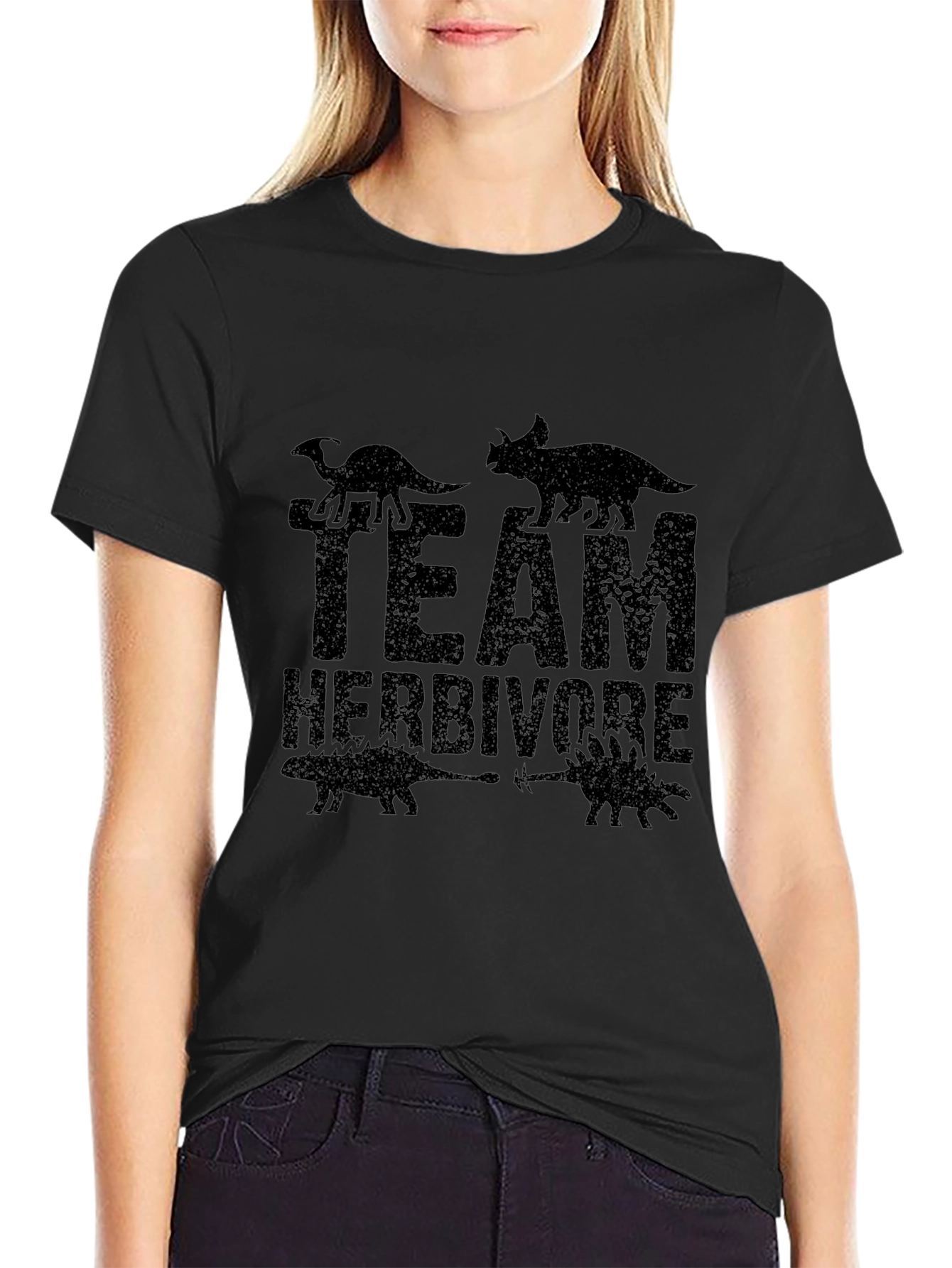 Team Herbivore Black Graphic T-Shirt