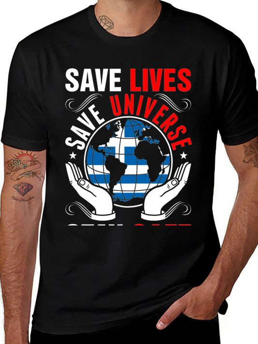 Save Lives Universe Graphic T-Shirt