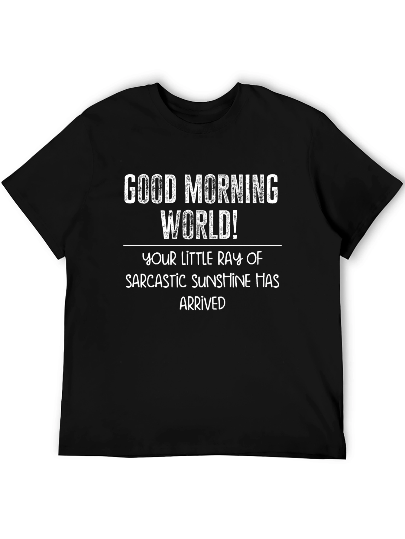 Sarcastic Sunshine Graphic Tee - Black Cotton T-Shirt