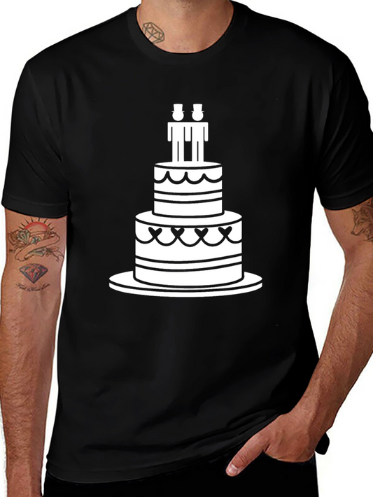 Celebration T-Shirt: Cake & Grooms