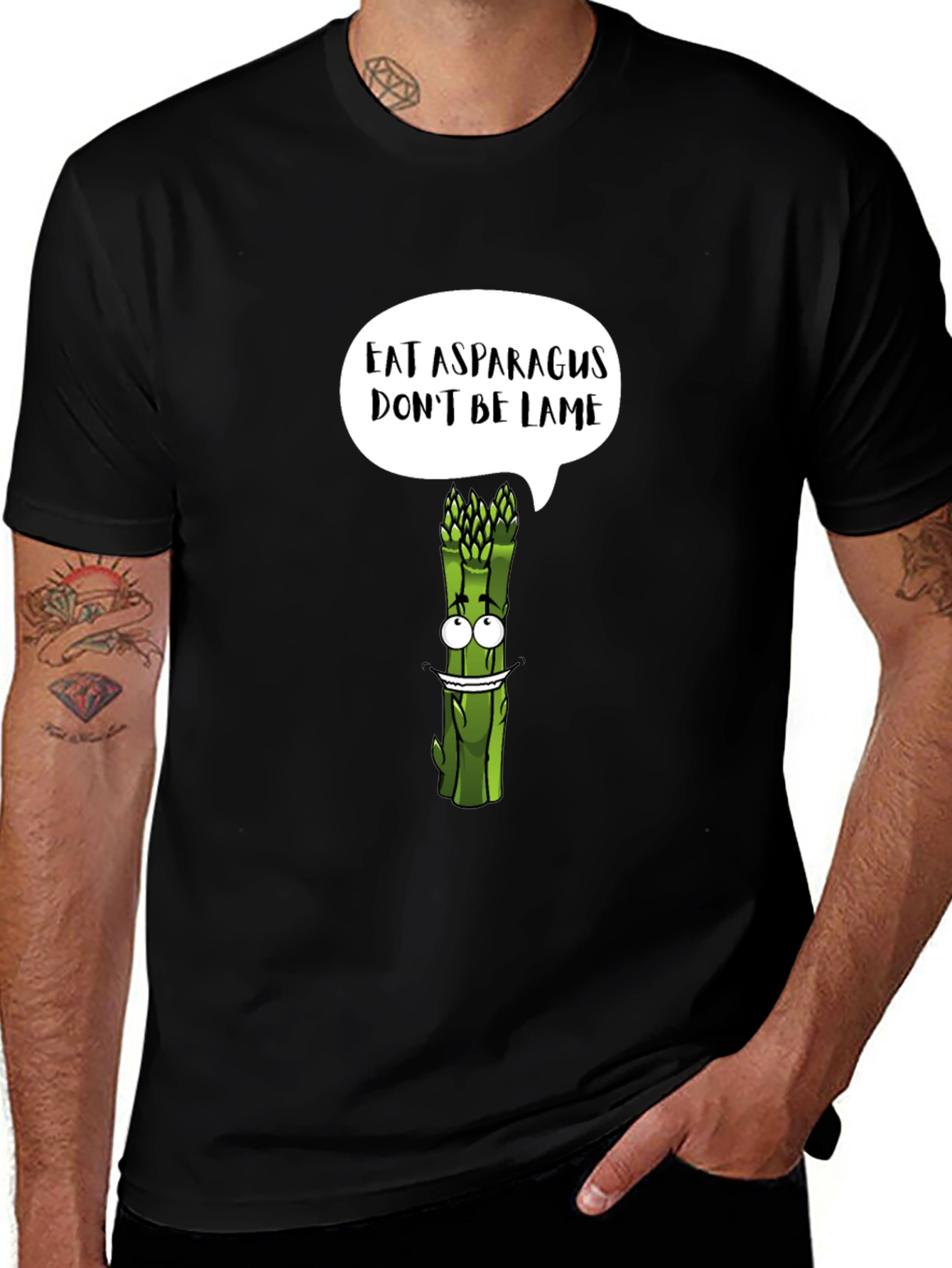 Eat Asparagus Dont Be Lame Graphic T-Shirt