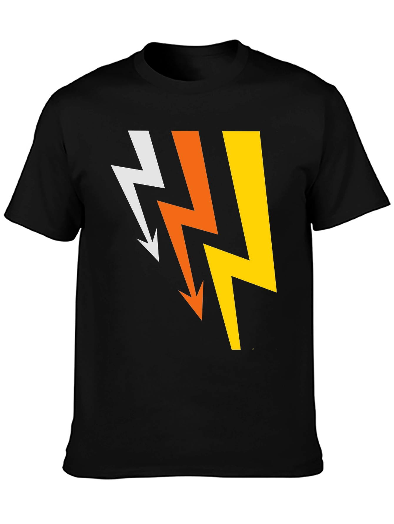 Lightning Bolt Graphic Tee - Mens Black T-Shirt