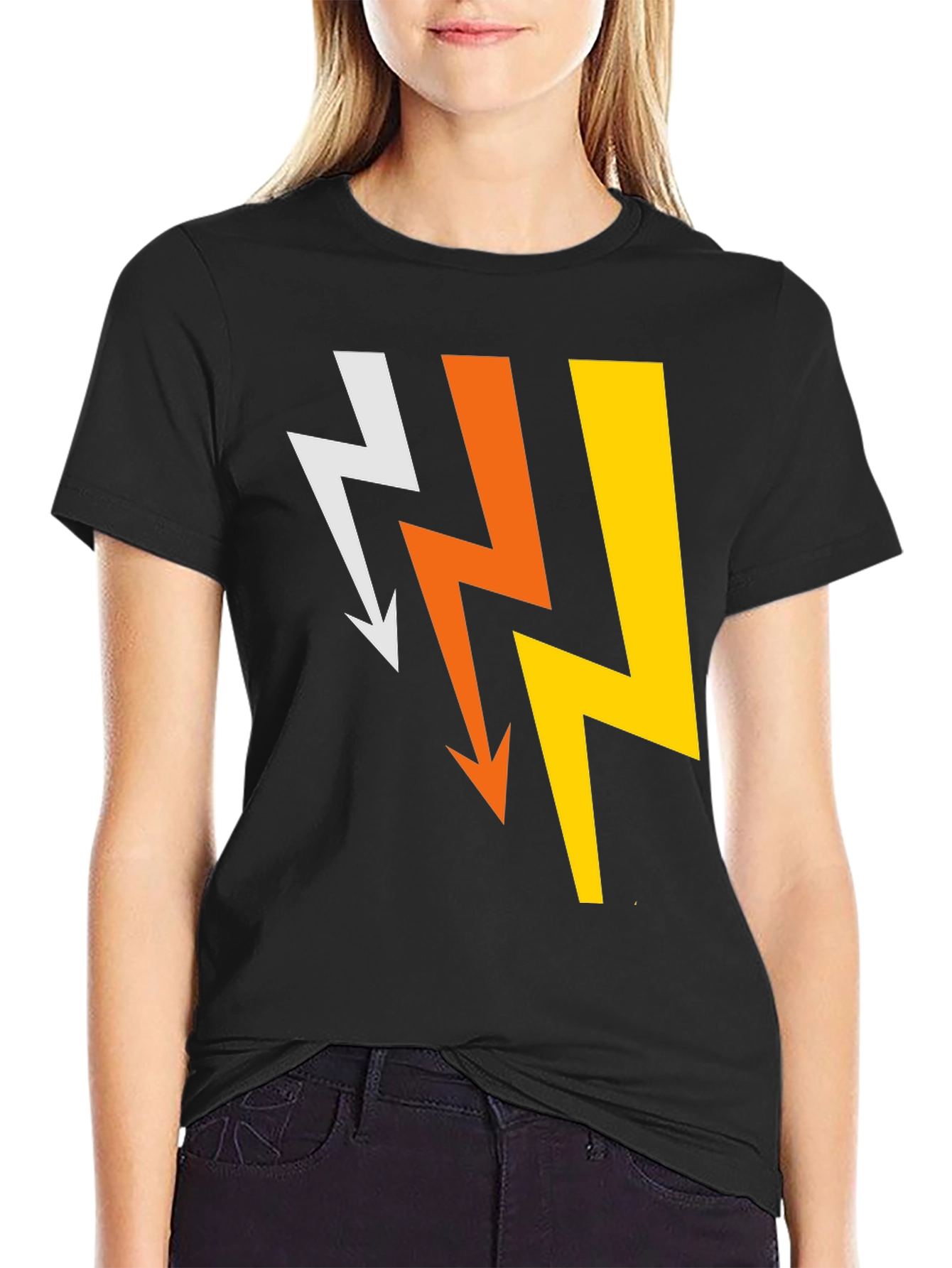 Lightning Bolt Graphic Tee - Mens Black T-Shirt