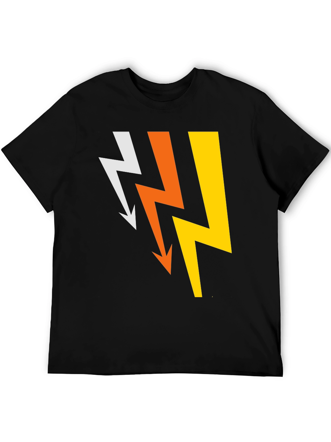 Lightning Bolt Graphic Tee - Mens Black T-Shirt