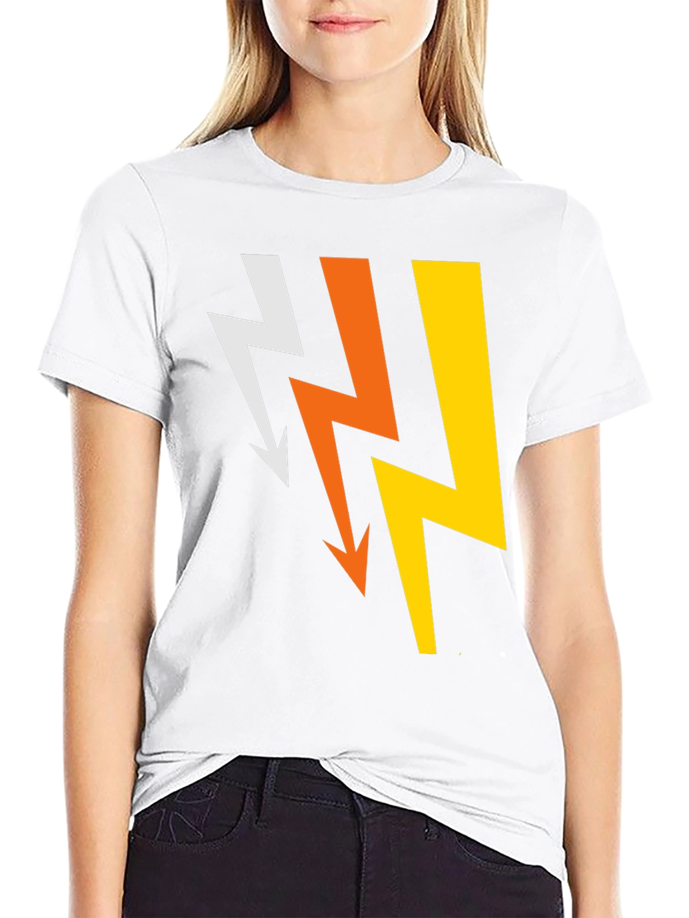 Lightning Bolt Graphic Tee - Mens Black T-Shirt