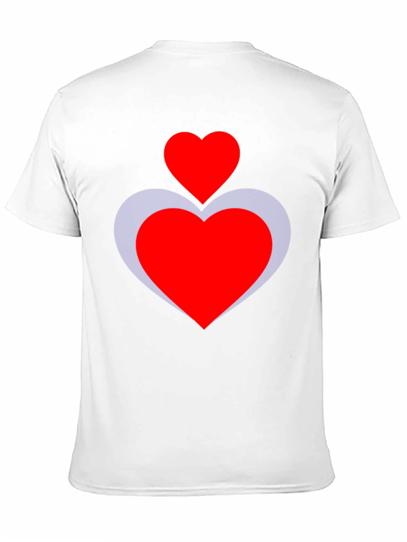 Heart Duo Graphic Tee - Stylish Black T-Shirt
