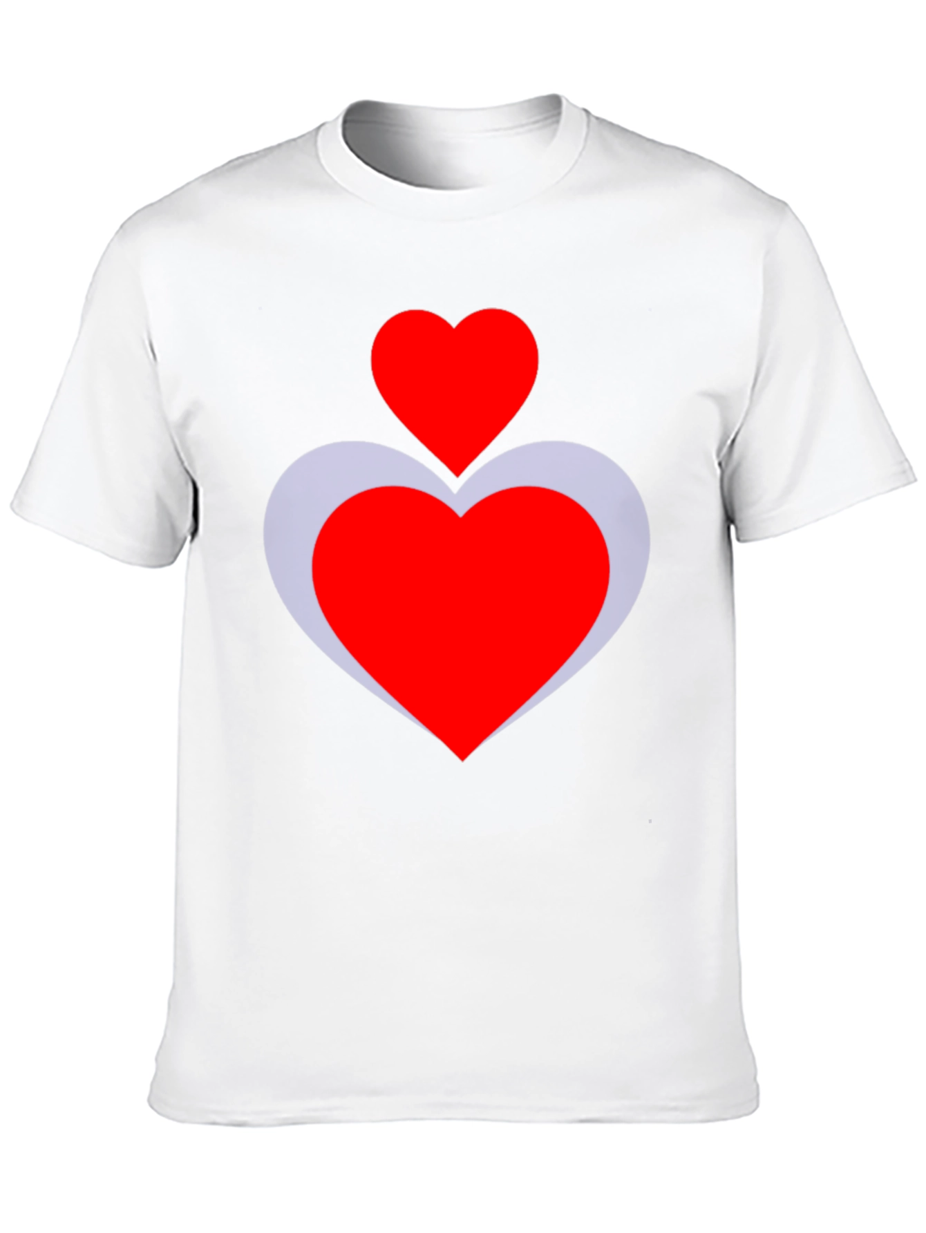 Heart Duo Graphic Tee - Stylish Black T-Shirt