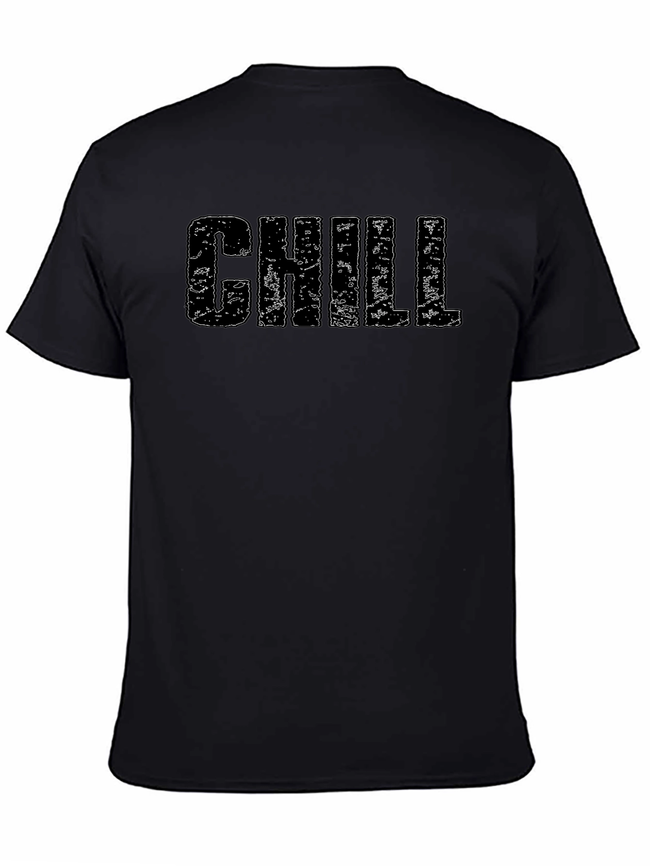 Chill Graphic Print Crew Neck T-Shirt