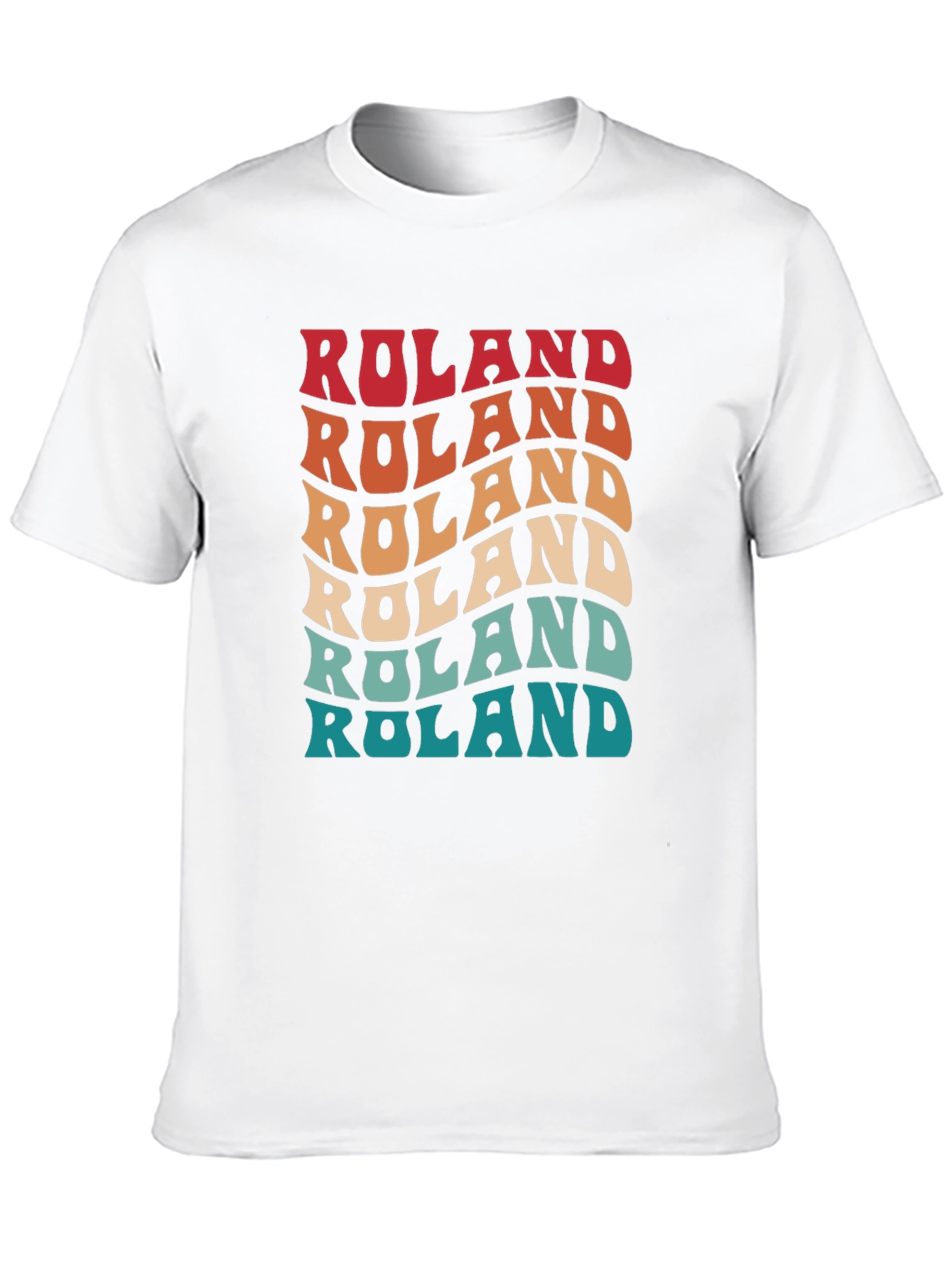 Roland Retro Wavy Text T-Shirt