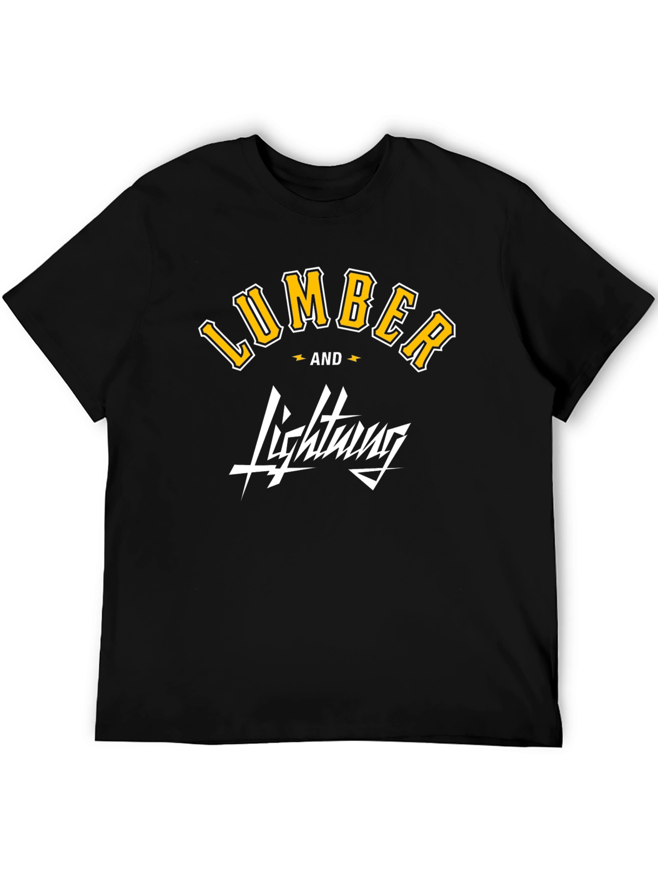 Lumber and Lightning Graphic T-Shirt - Black