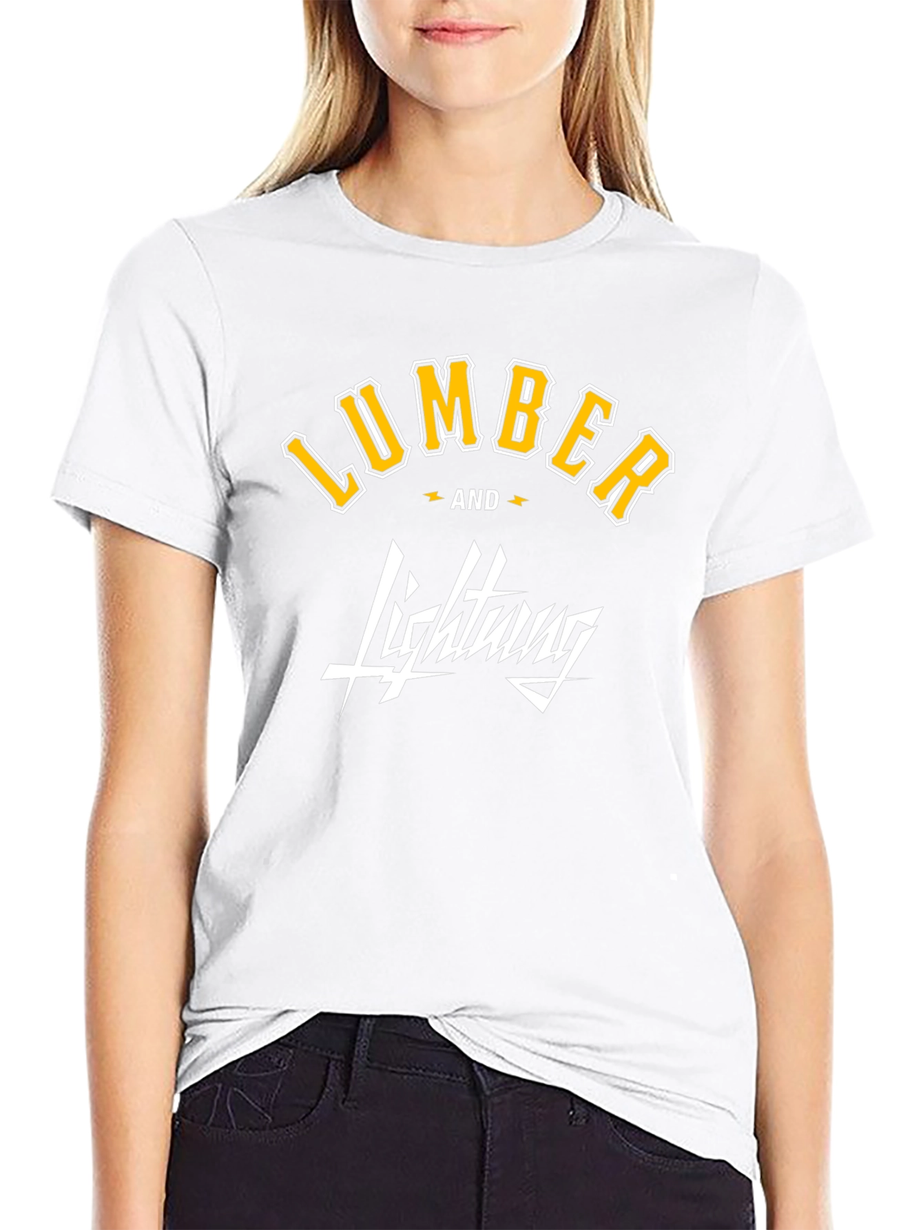 Lumber and Lightning Graphic T-Shirt - Black