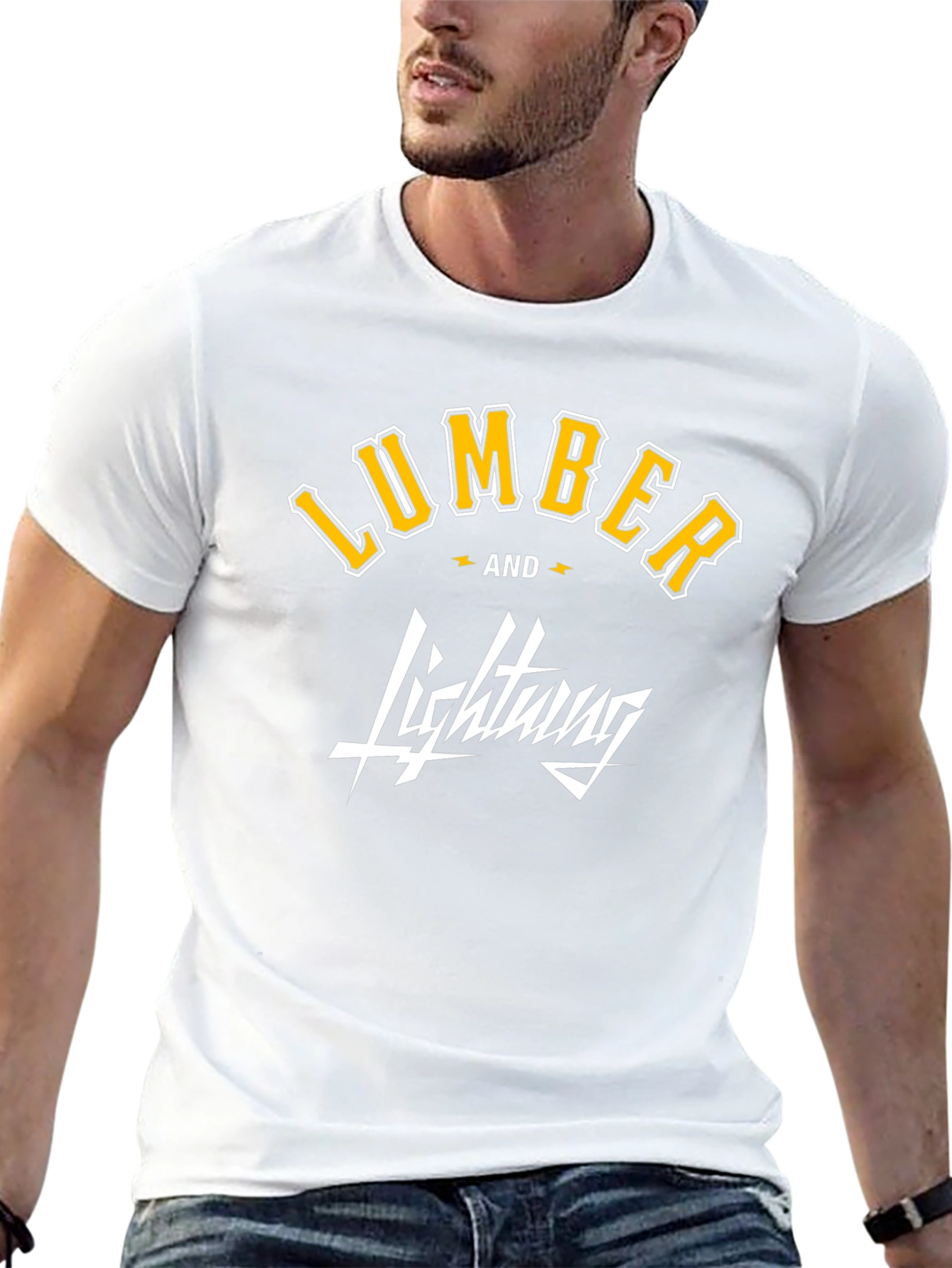 Lumber and Lightning Graphic T-Shirt - Black