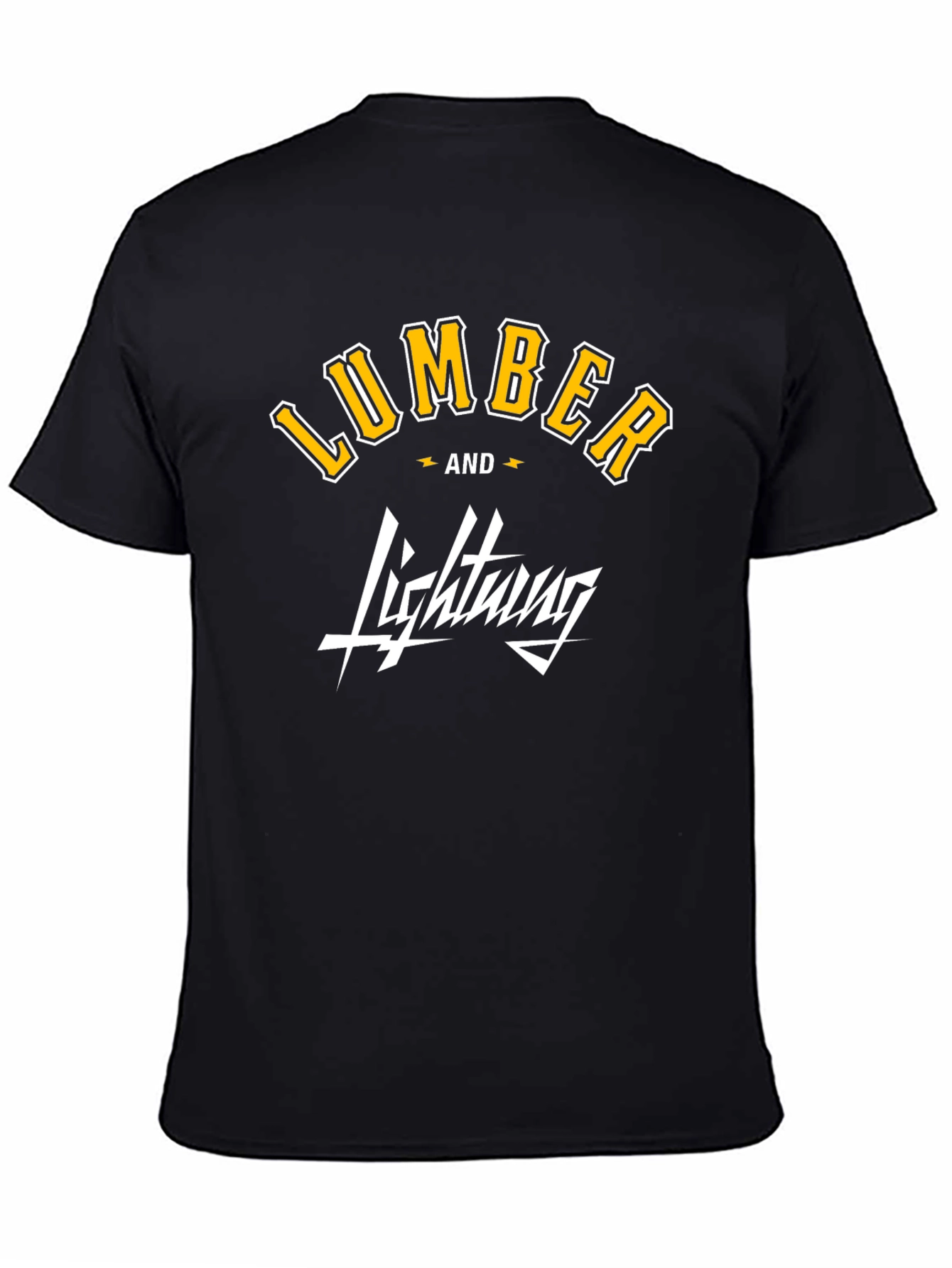 Lumber and Lightning Graphic T-Shirt - Black