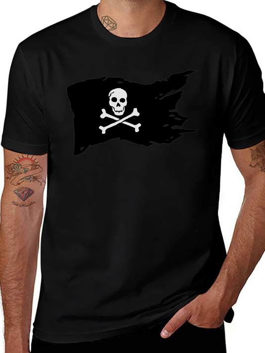 Pirate Flag Graphic T-Shirt - Skull & Crossbones