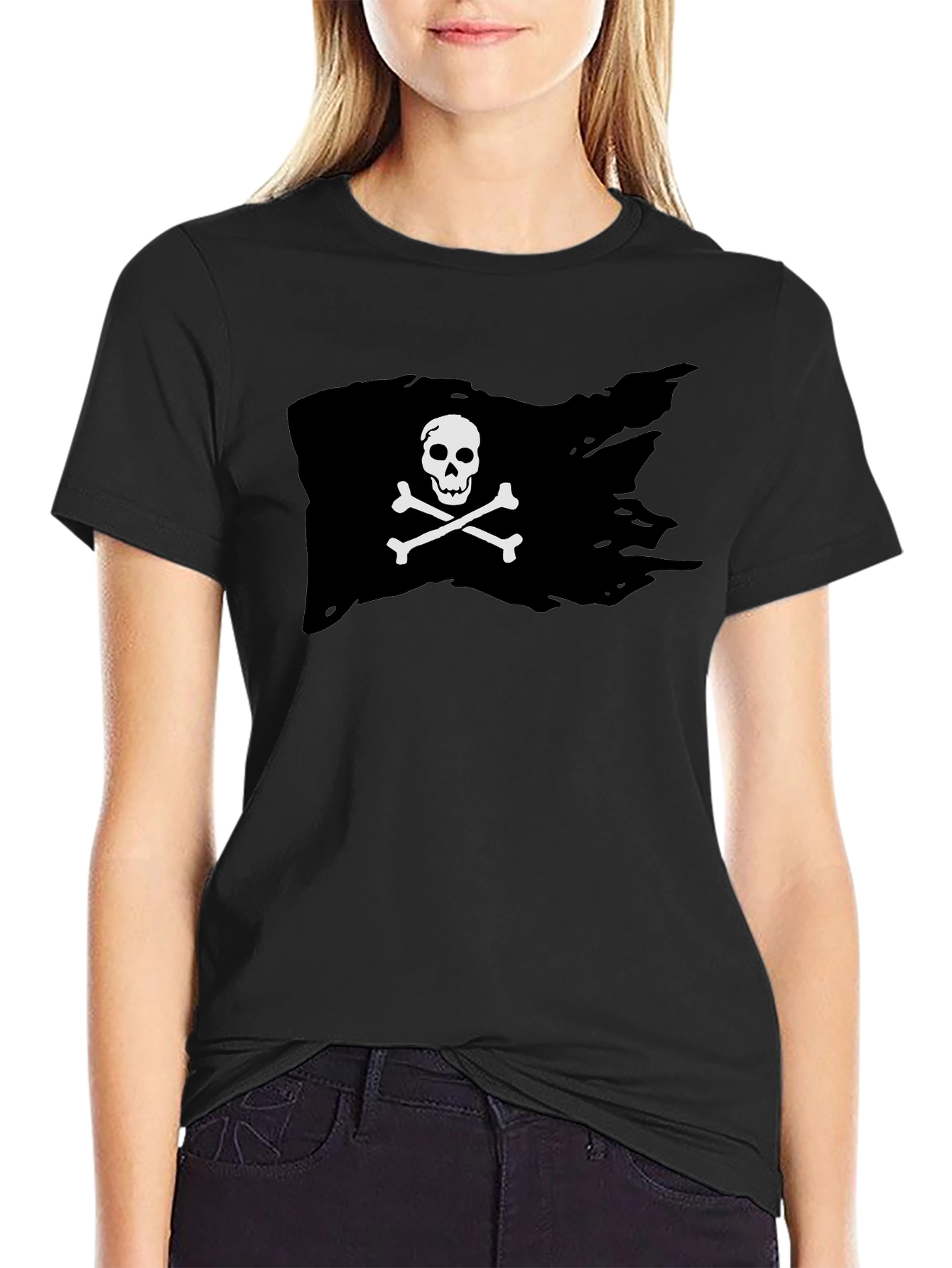 Pirate Flag Graphic T-Shirt - Skull & Crossbones
