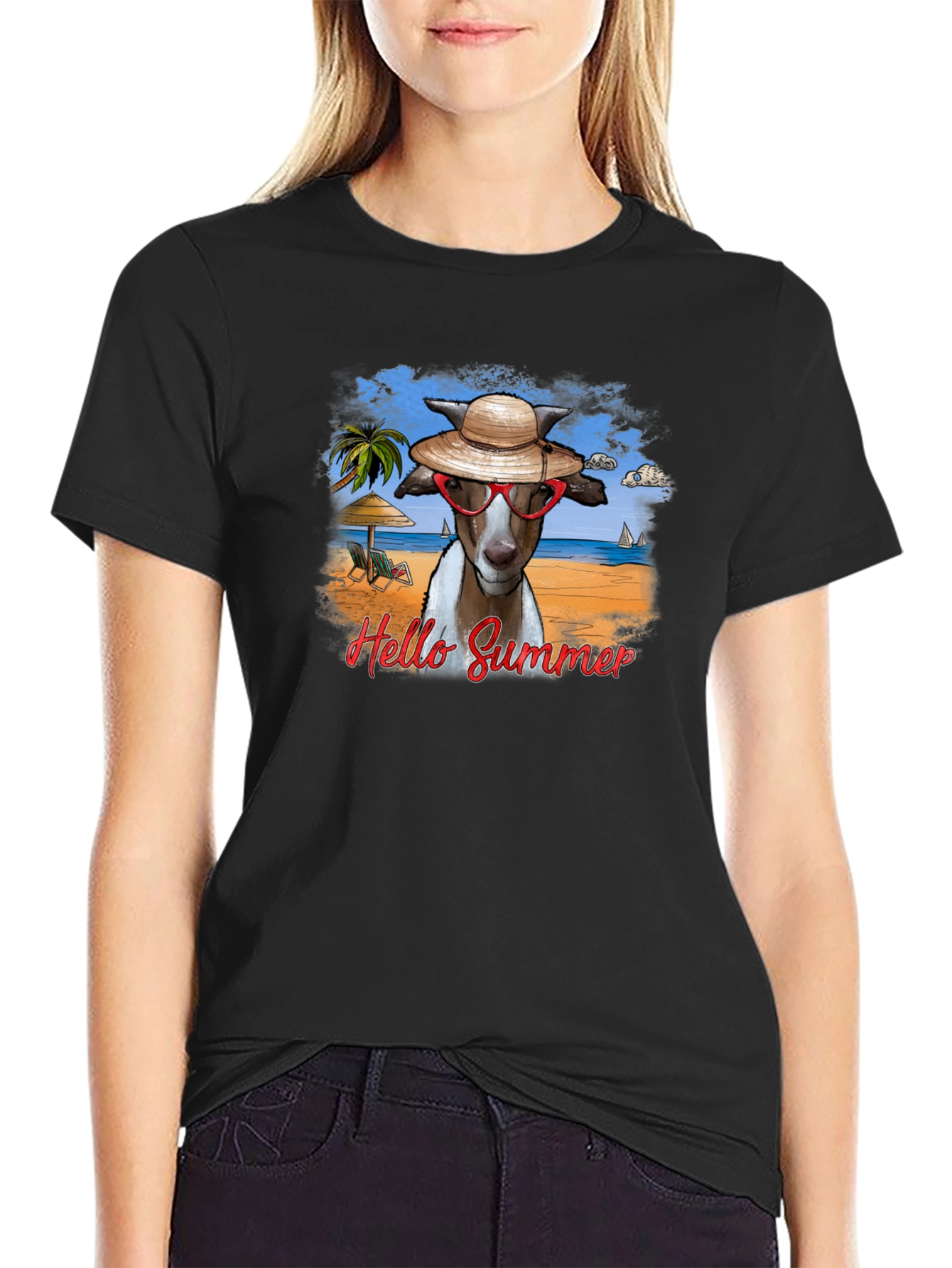 Hello Summer Goat T-Shirt