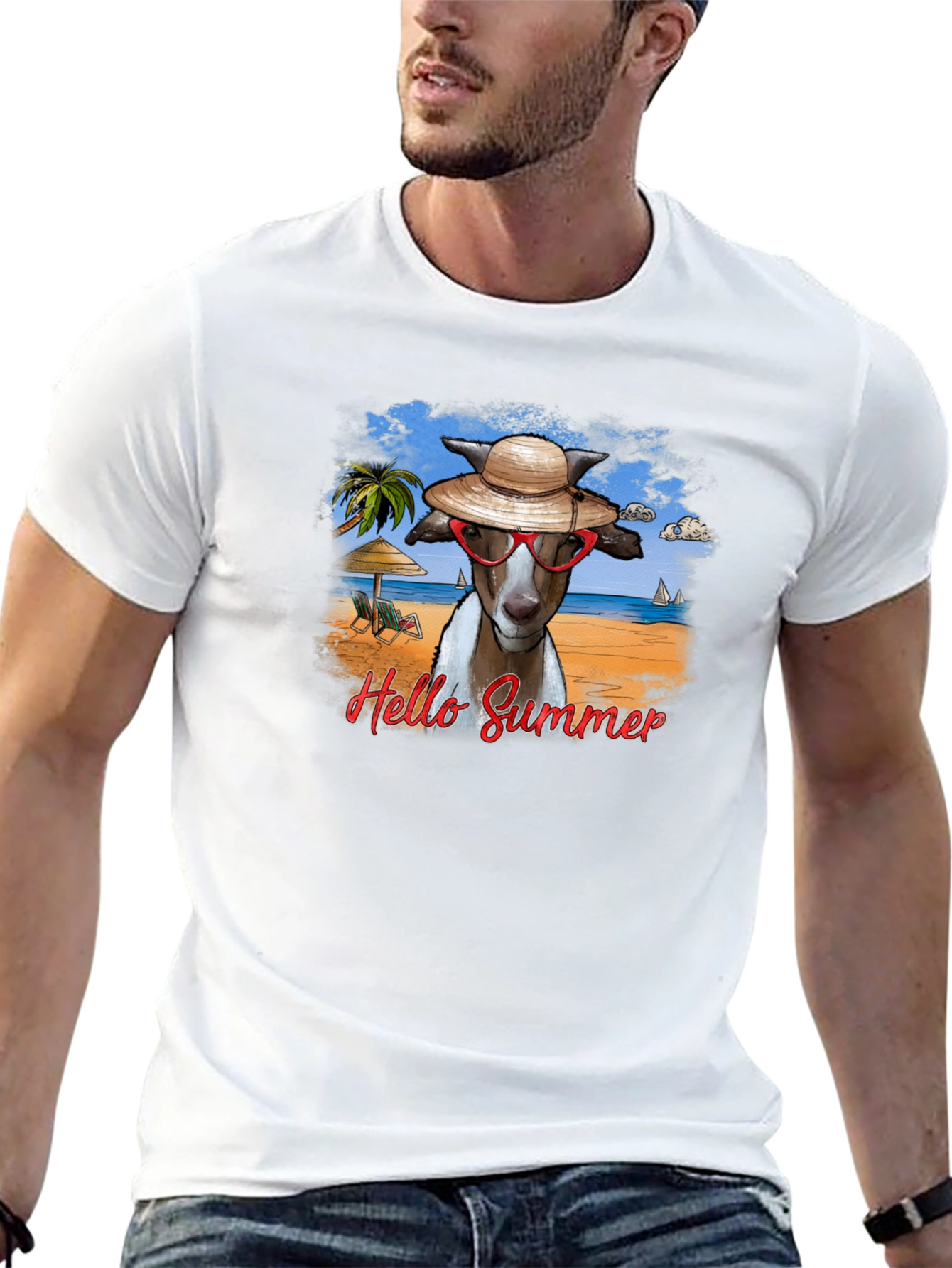 Hello Summer Goat T-Shirt