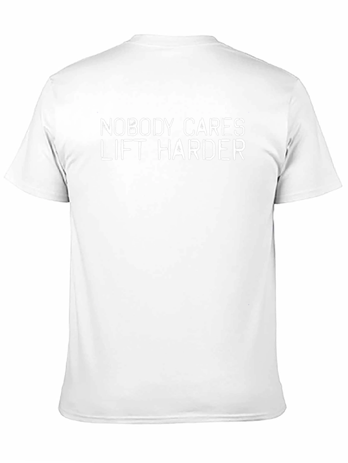 Nobody Cares Lift Harder Black Graphic T-Shirt