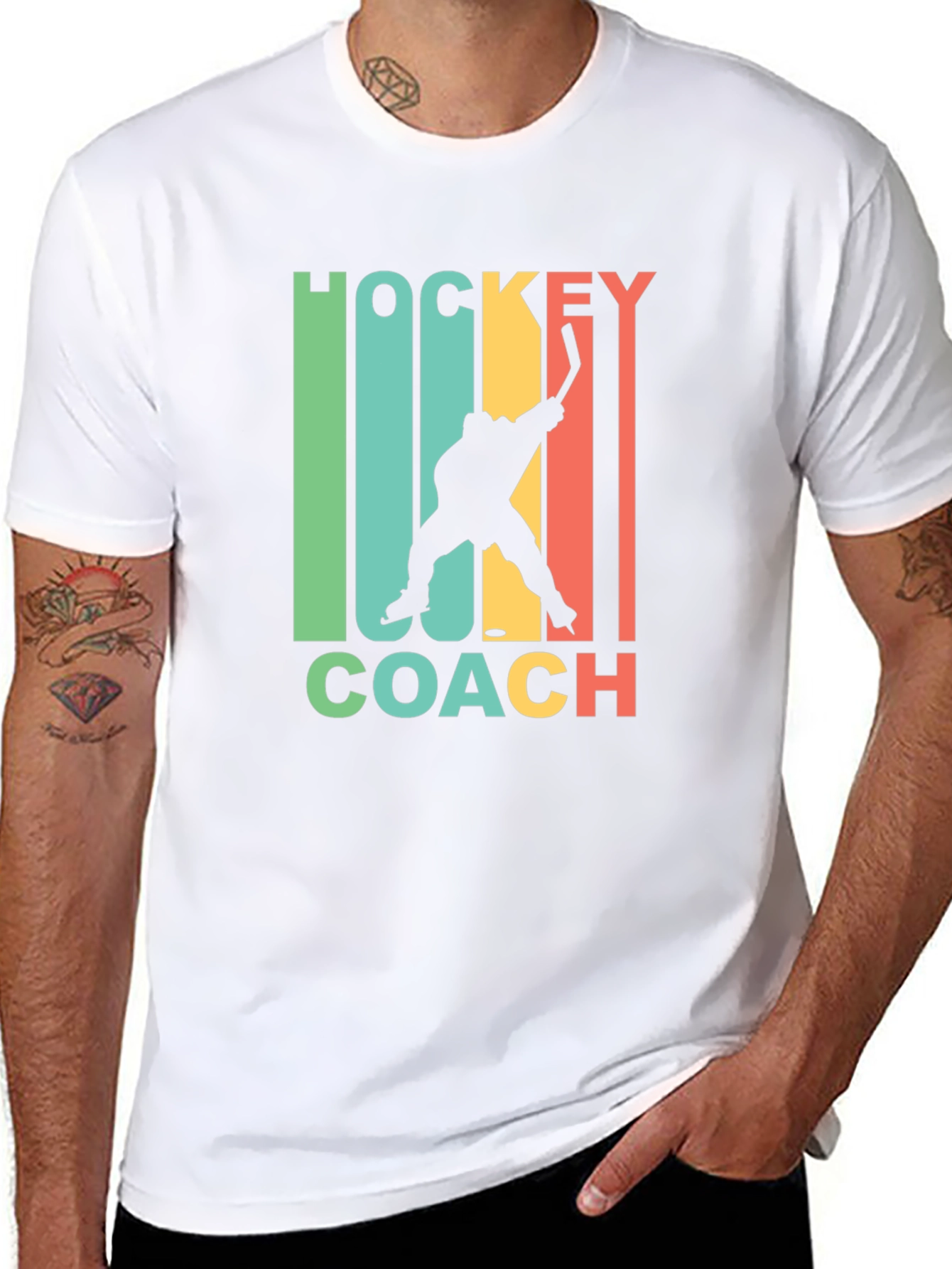 Hockey Coach Graphic Tee - Retro Style